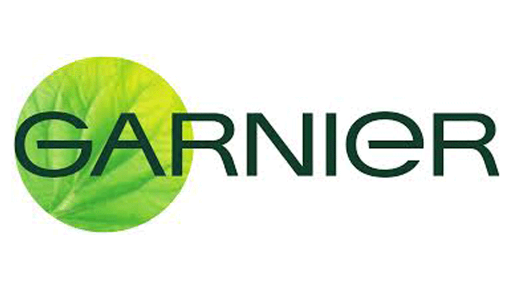 Garnier logo with green leaf design