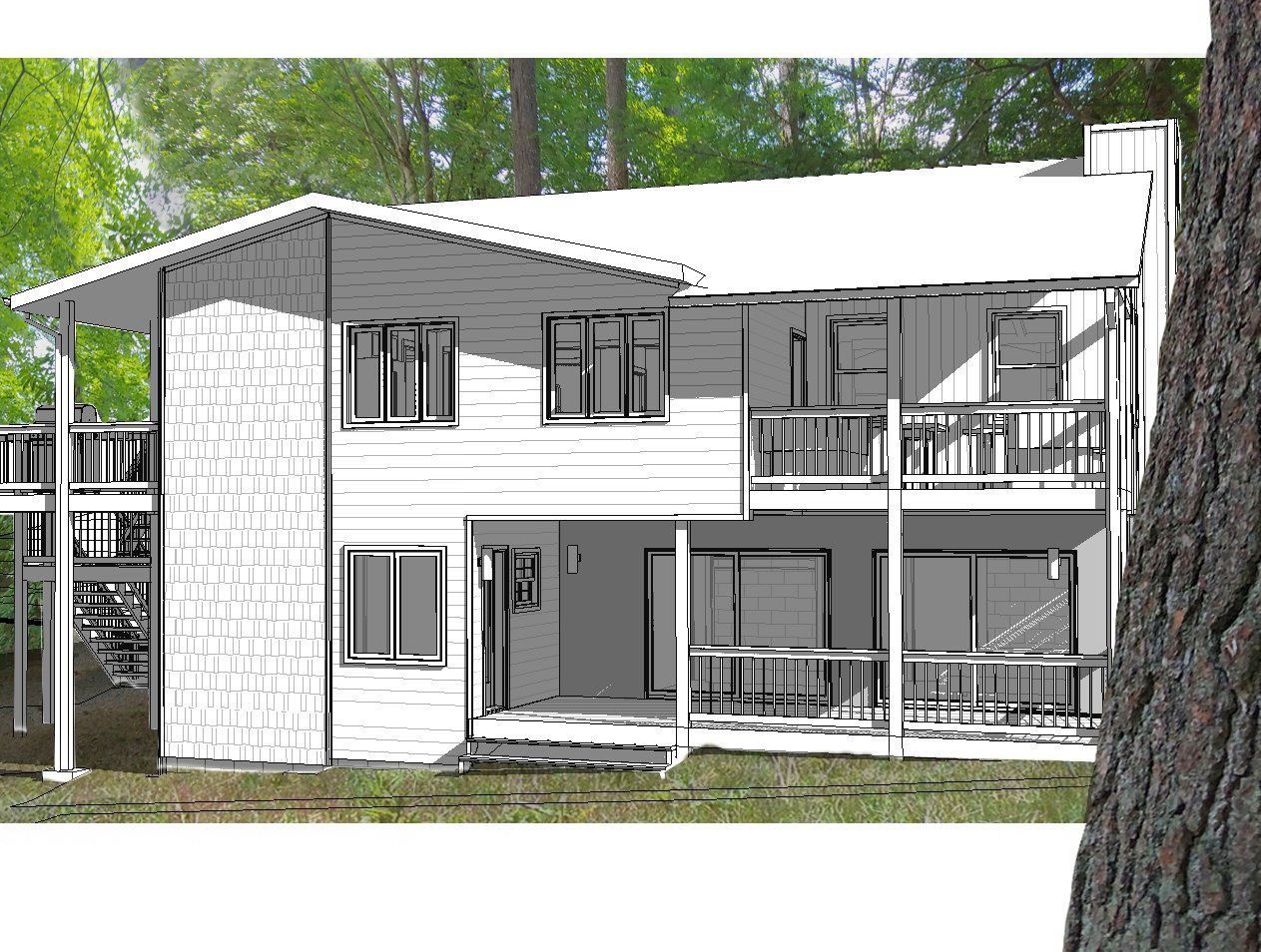 Linville Land Harbor - Addition + Renovation Design