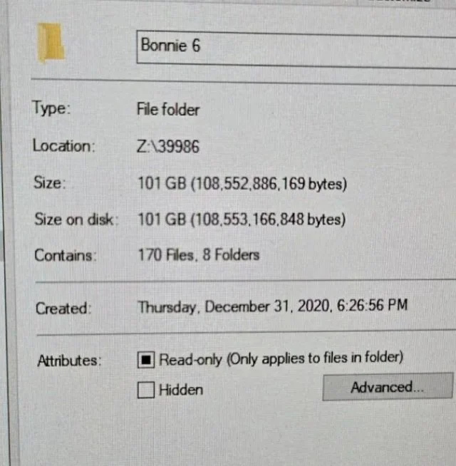 Bonnie all shoots on USB