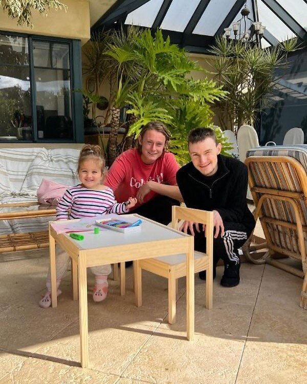 Byron assembled this table and chair combo, much to the delight of one very happy young lady! Thanks to mentor Finn for his ongoing support in assisting Byron with his #microenterprise #ndis #buddiup