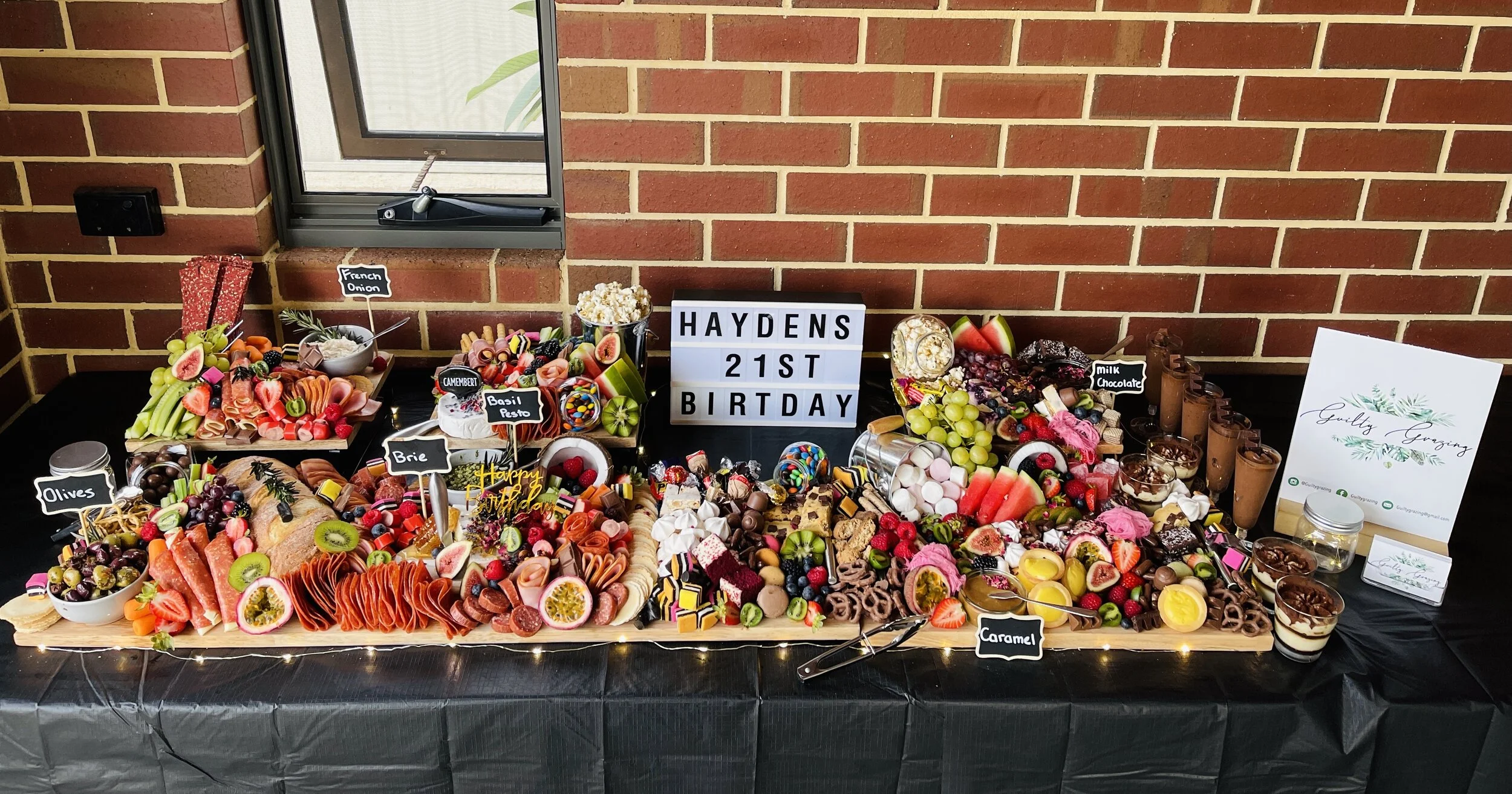 0.75M 'Meat Again' & 'Guilty Pleasures: Option 2' Grazing Table