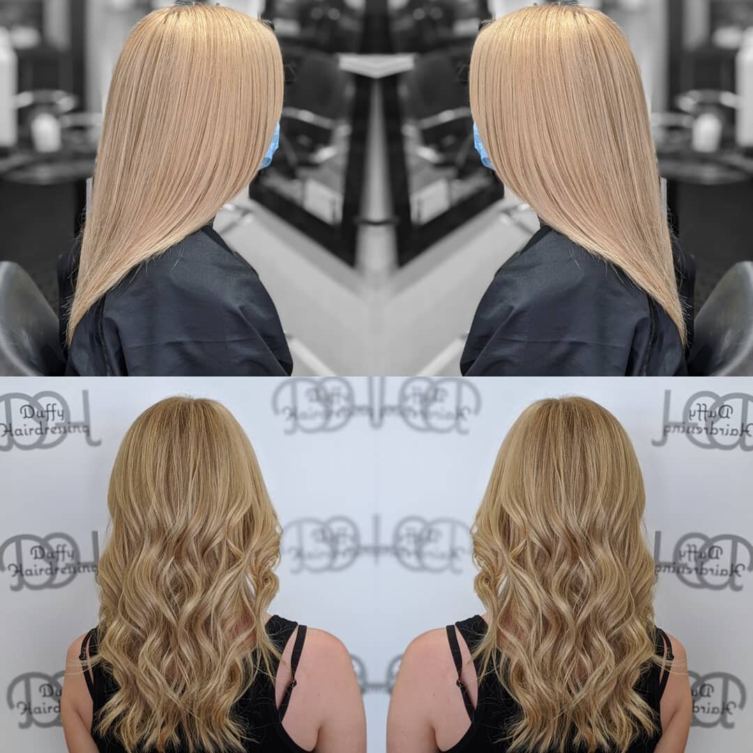 Straight or curly? 😍#blonde #nofilterneeded #olaplex#matrix