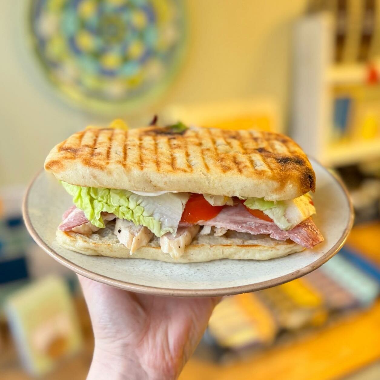 New menu has started today! ✨ First up on the lineup is a club sandwich served in toasted foccacia with tortilla crisps and homemade slaw. 

#cobblesandclay #lunch #clubsandwich #clubsandwiches #foccacia #haworth #food #foodstagram