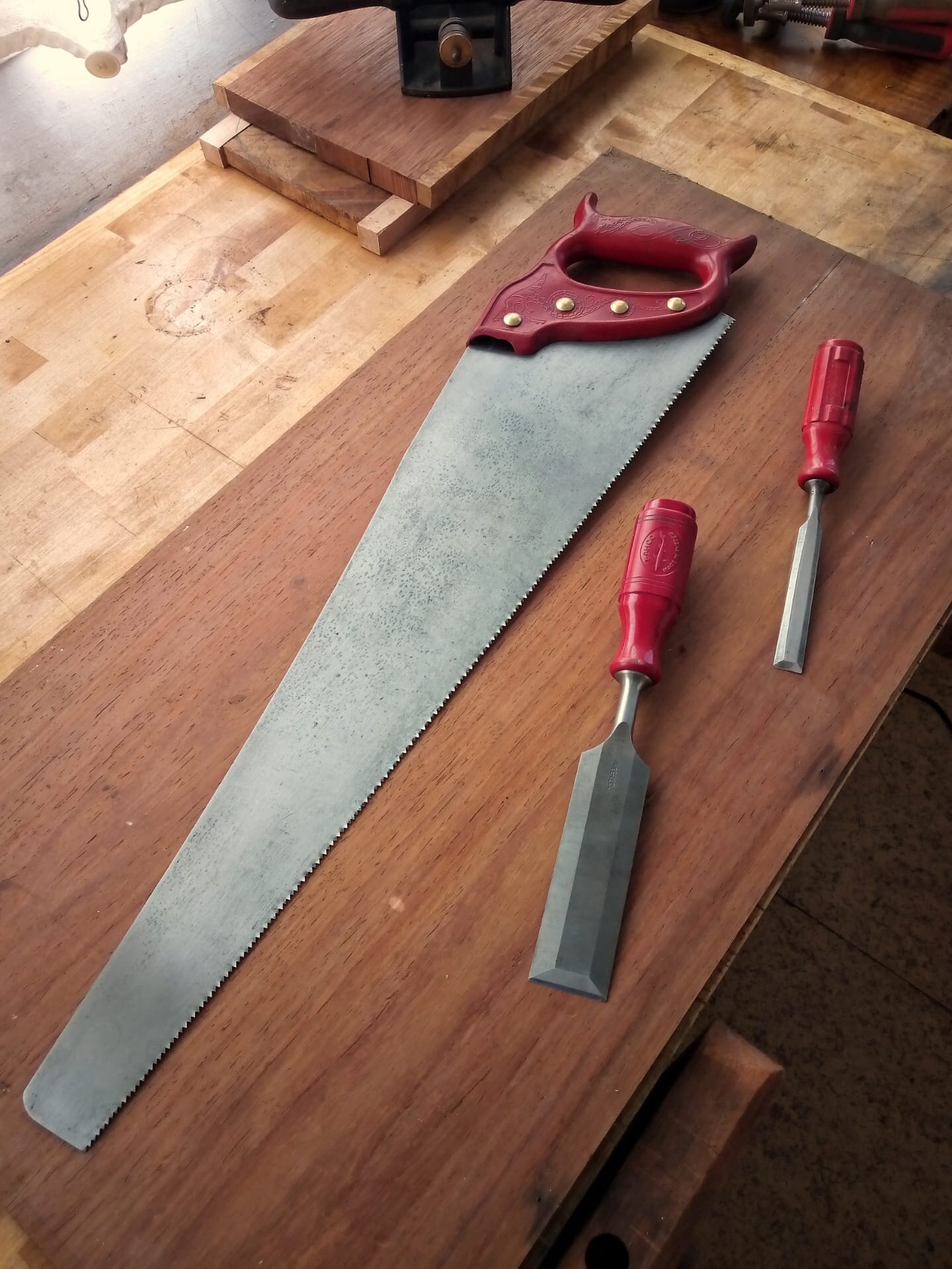 Sanvik Saw & E.A Berg chisels
SOLD
