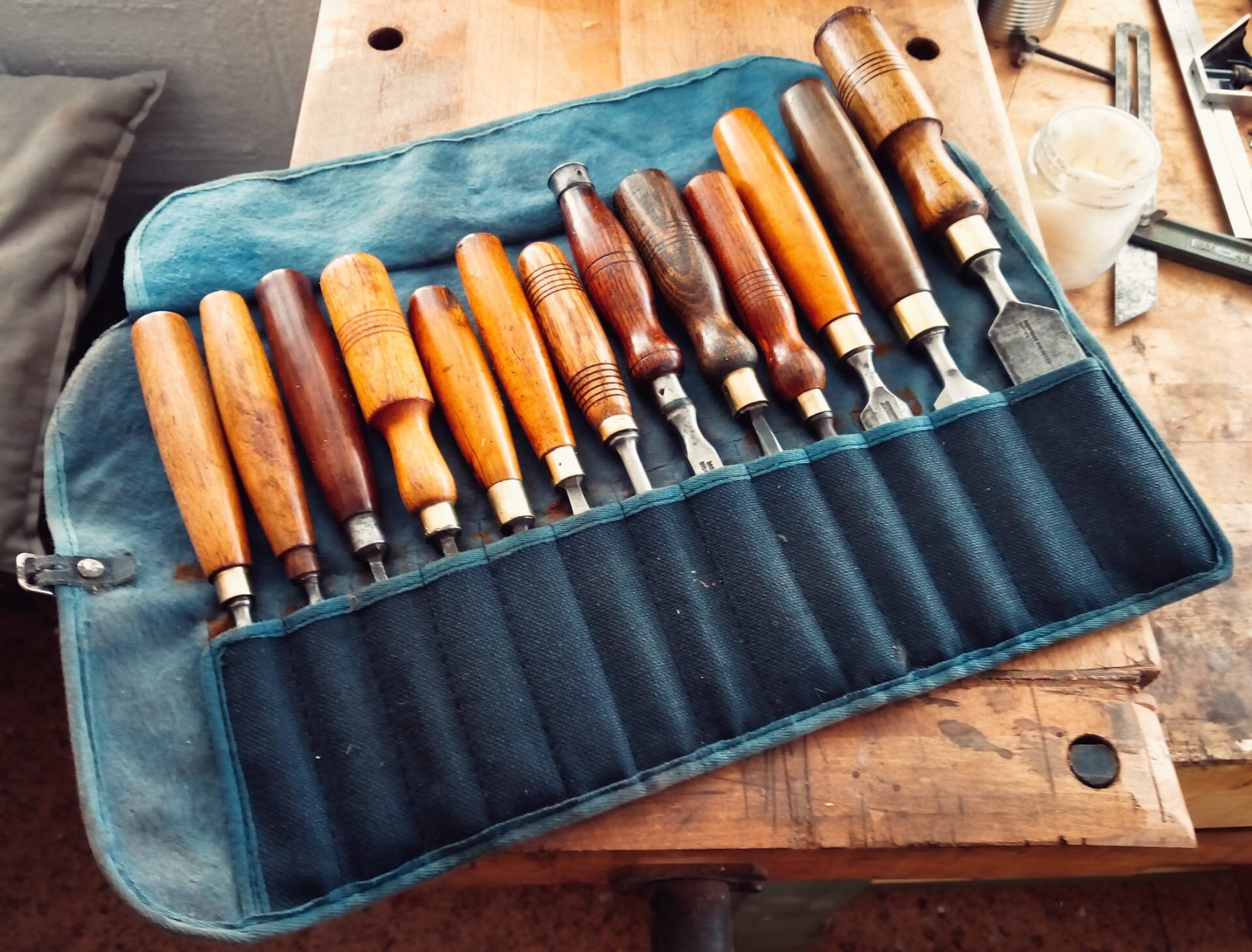 A stunning set of chisels made by various different tool makers in Sheffield, England
SOLD