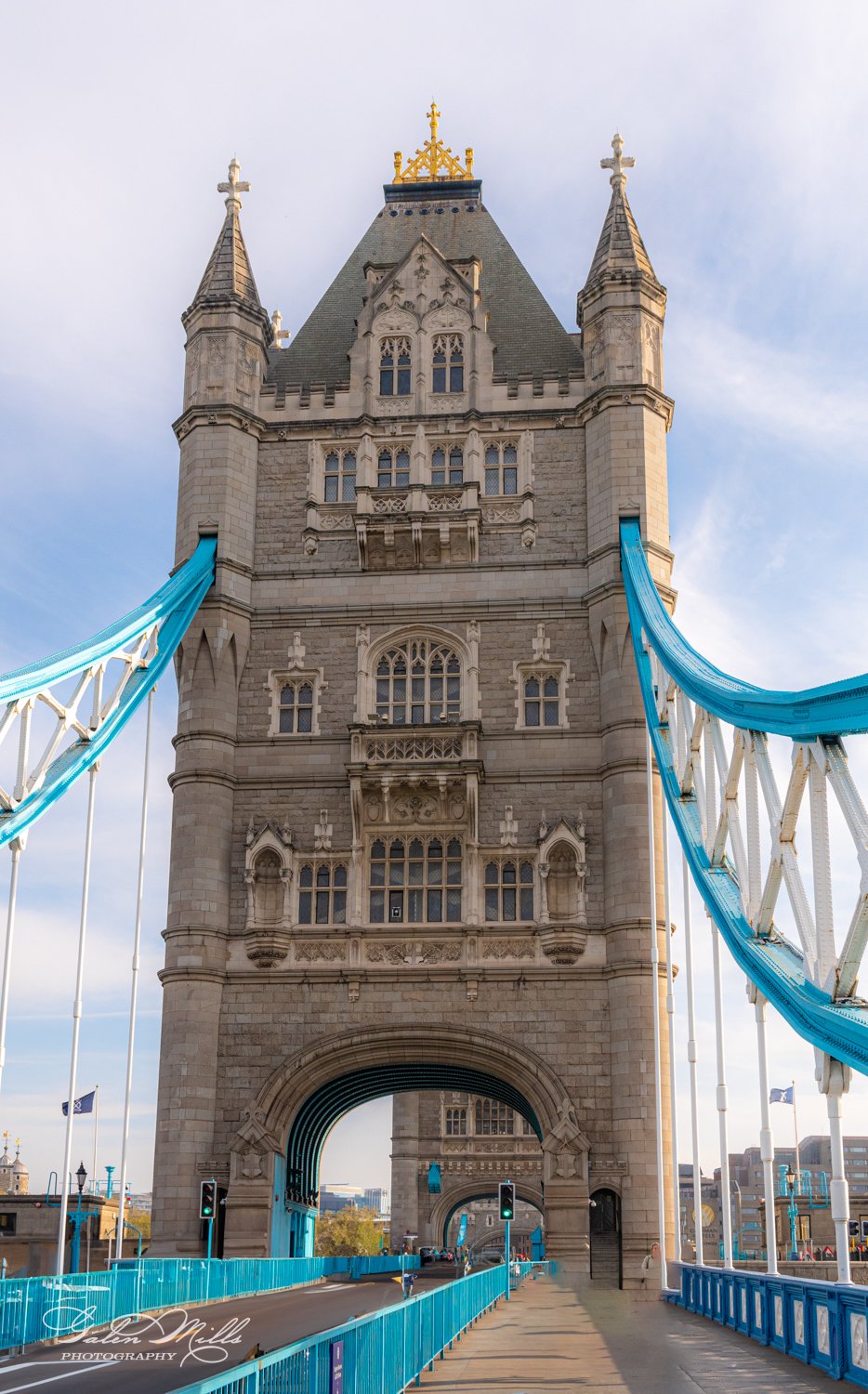 Tower Bridge London with blue sky