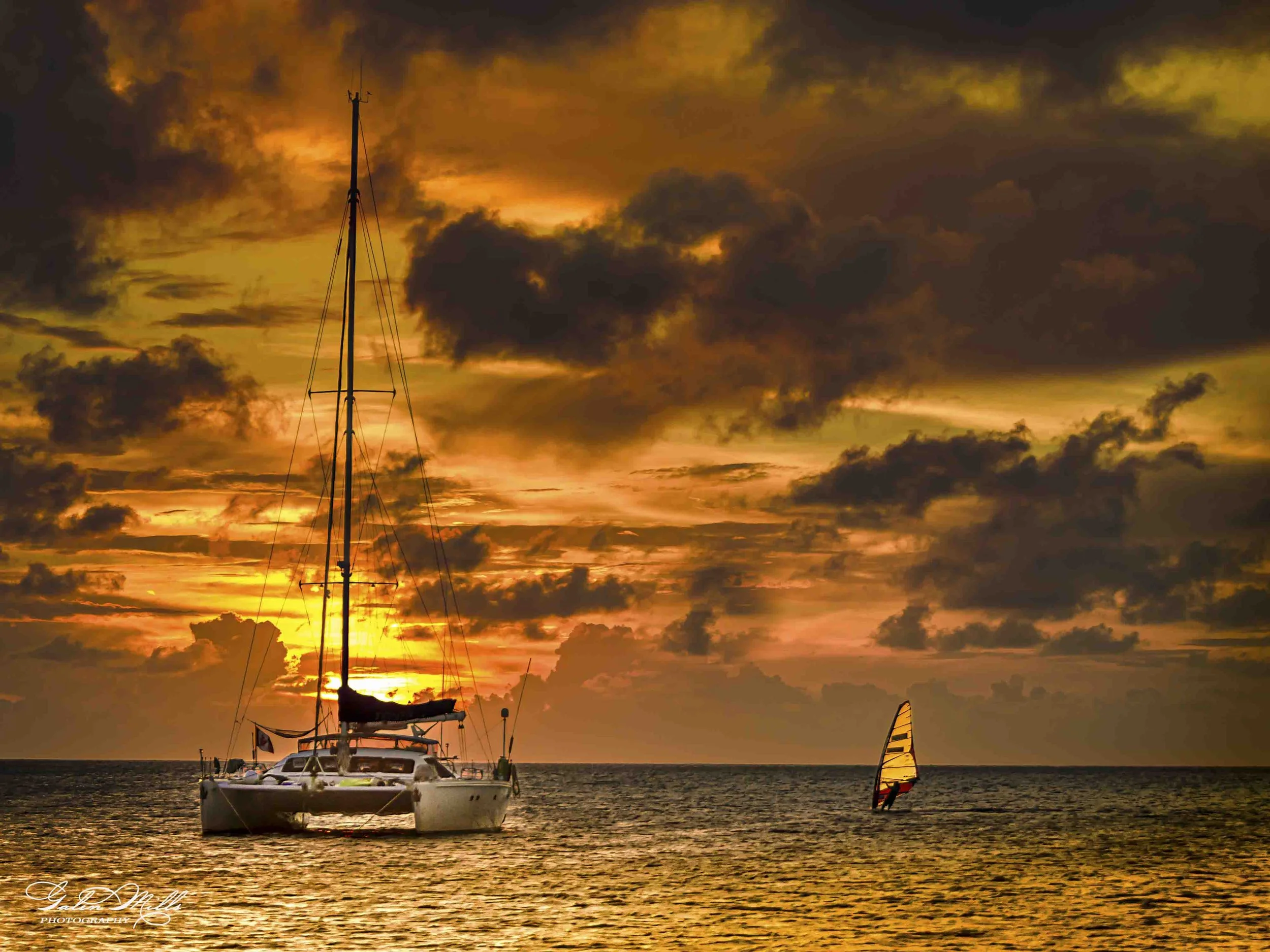 Aruba sail sunset 