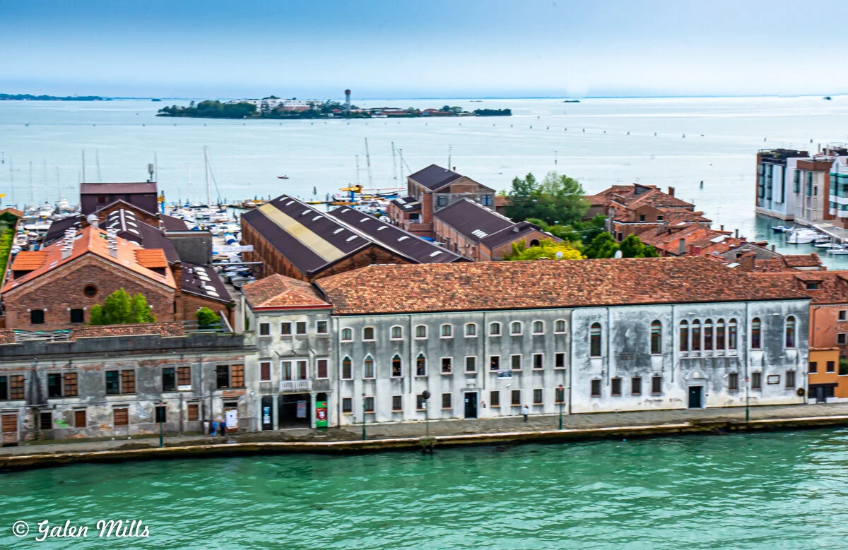 Venice waterfront with historic buildings and boats