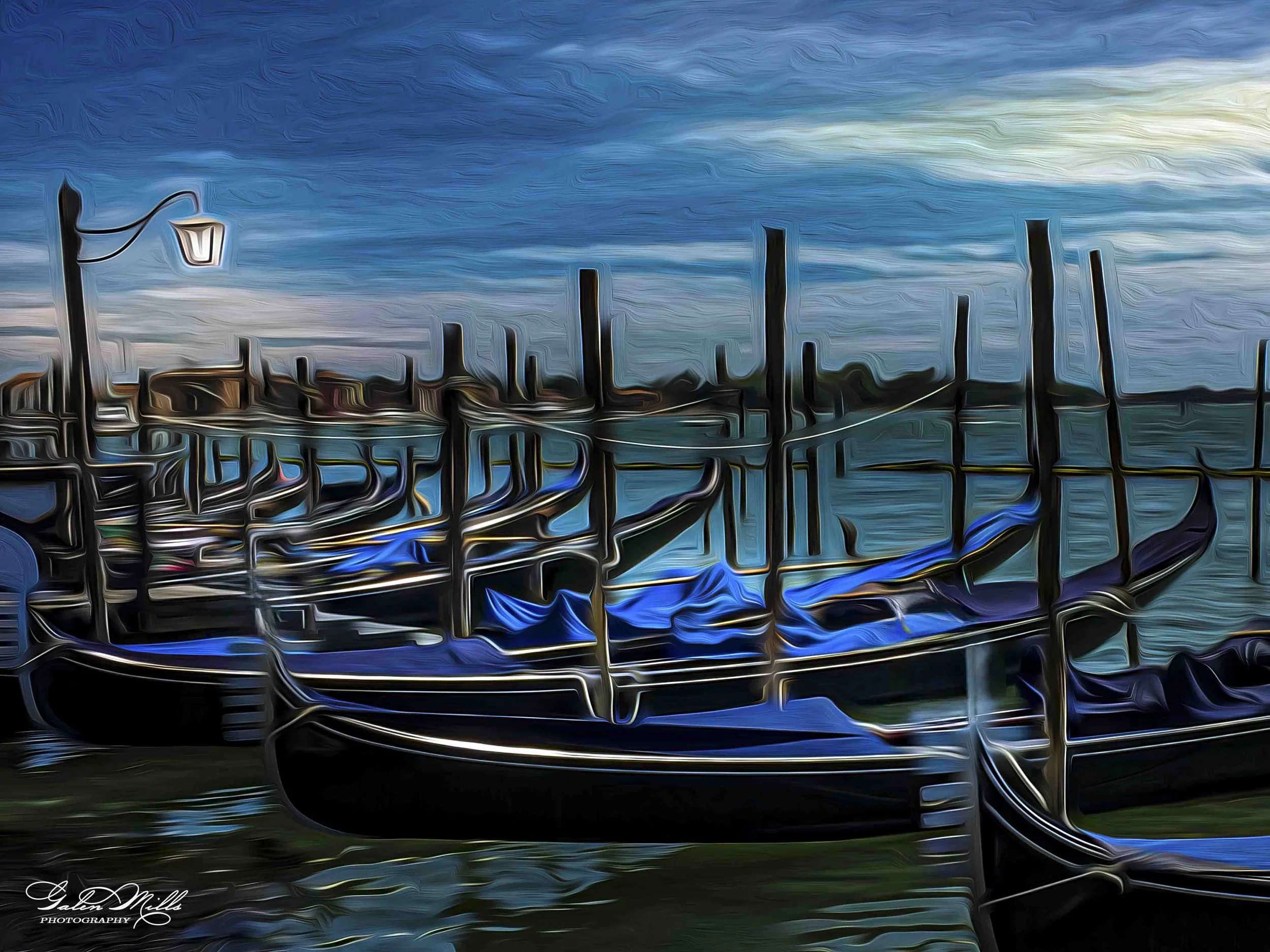 Gondolas on Giudecca Canal
