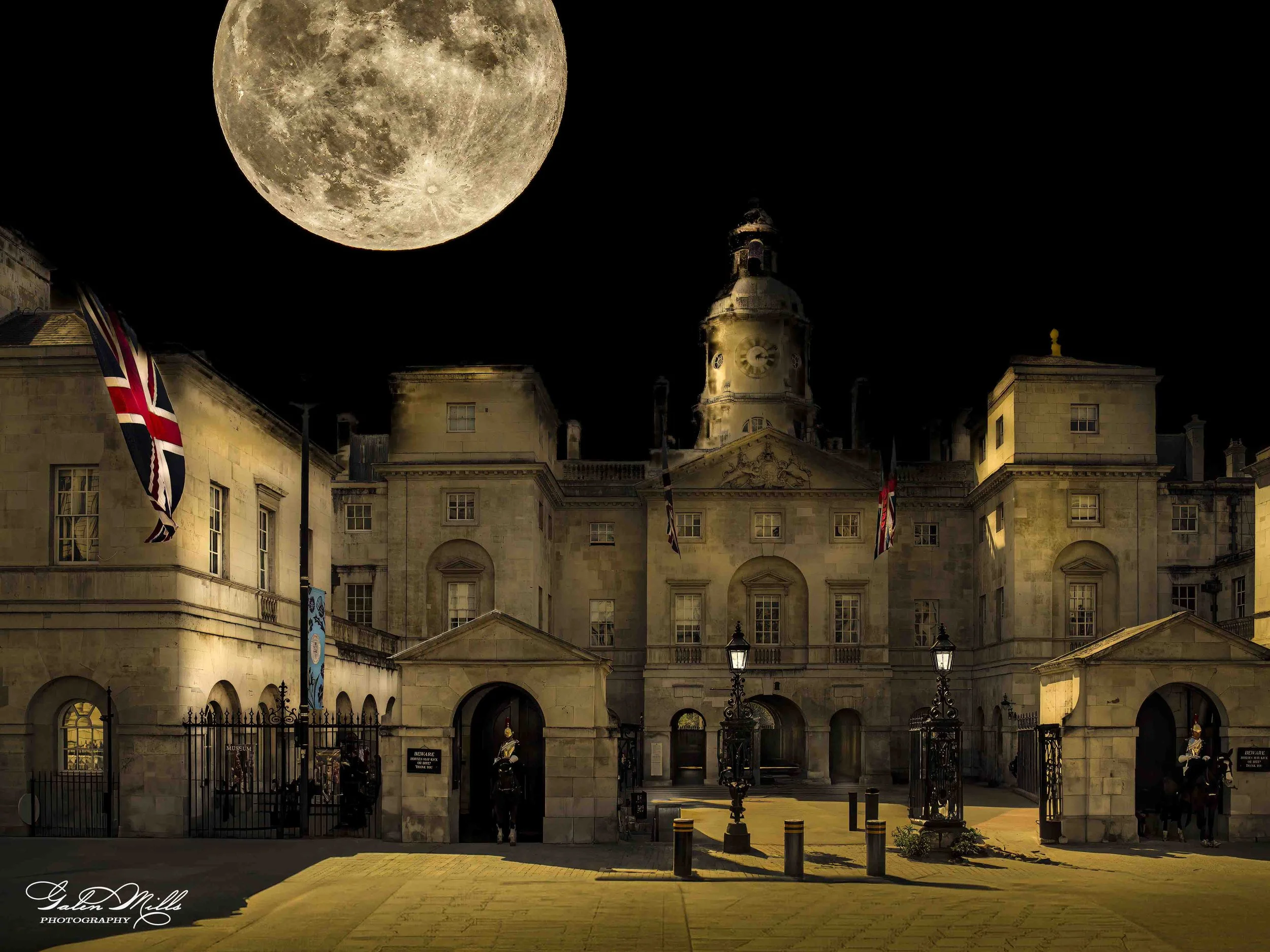 Moon on Horse Guards Building