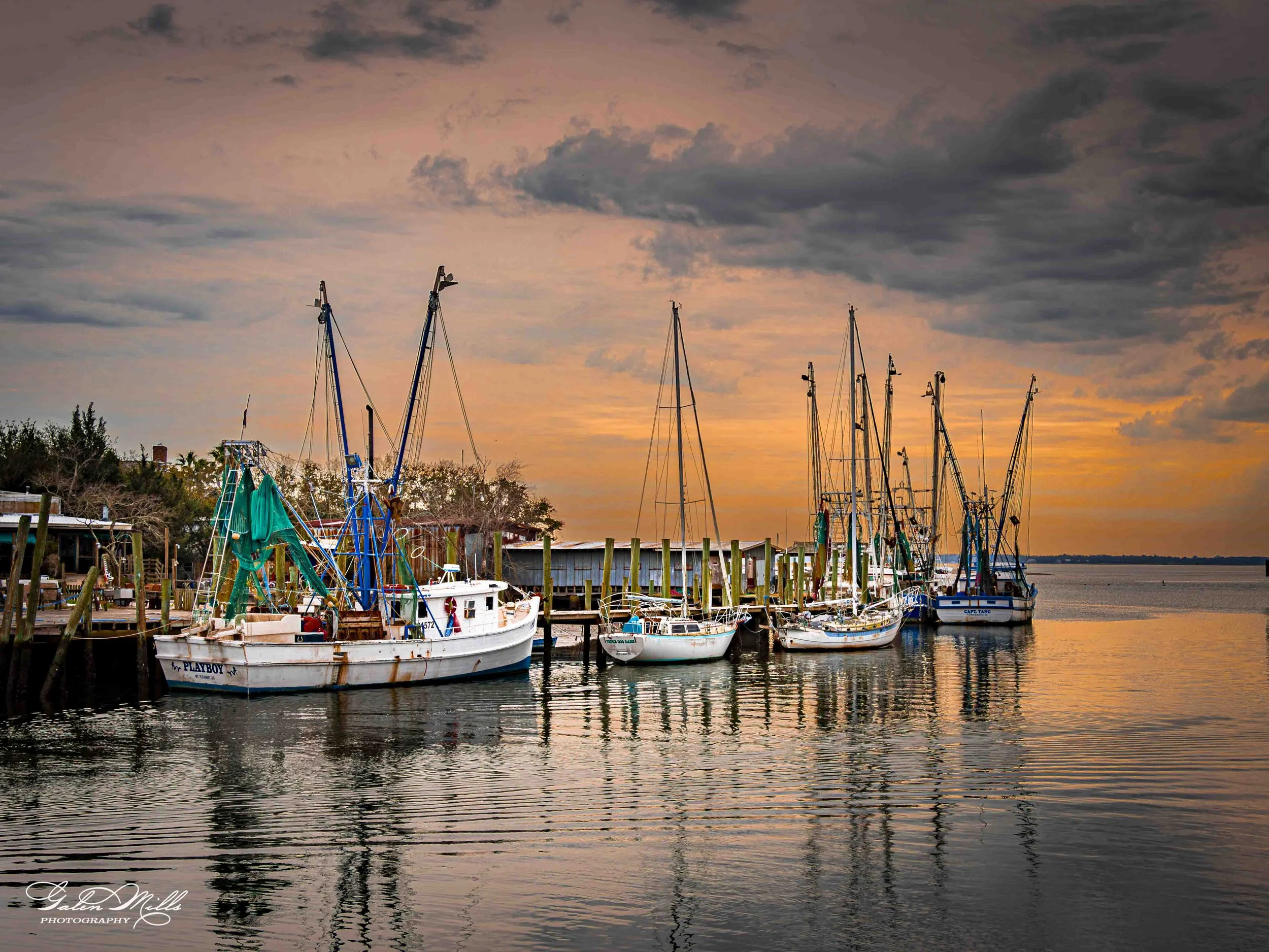 Shem Creek shrimp boats