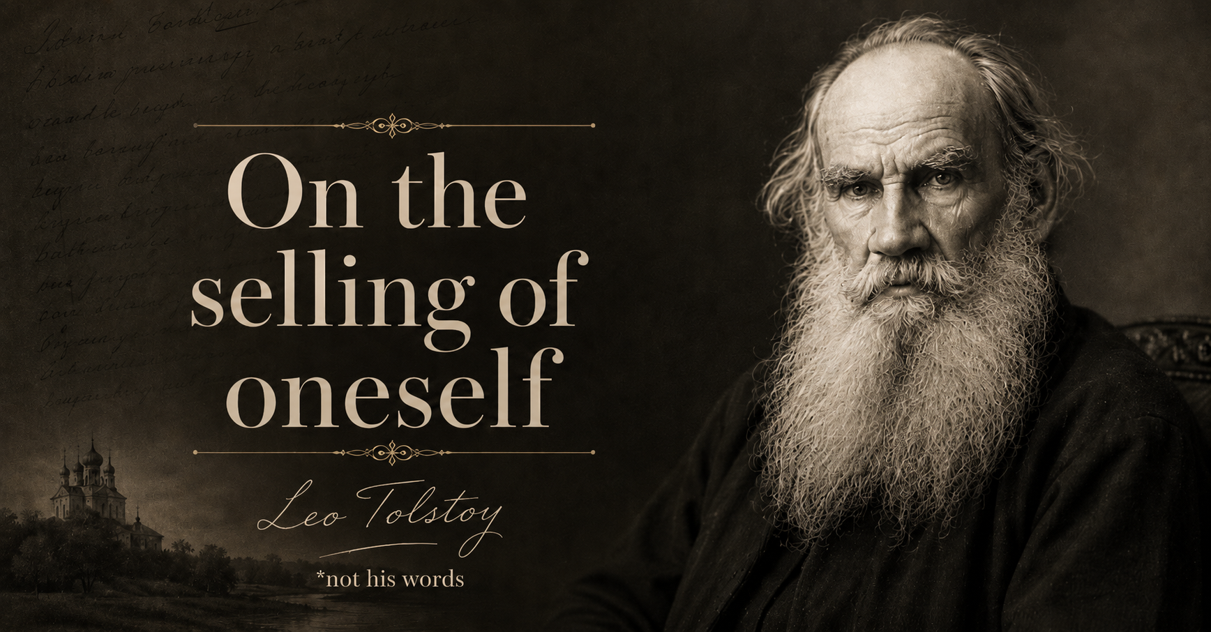 on the selling of oneself