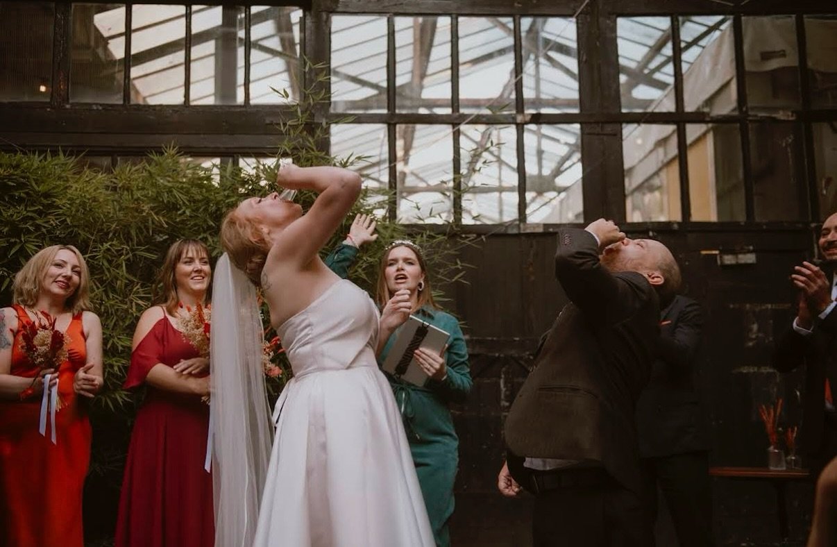 ⚡️Certified celebrant AND professional hype woman 🪩
⚡️Whether it&rsquo;s leading a Kermit-style singalong down the aisle, cheering you on mid-ceremony shot, or hyping the party as your MC, I am absolutely here for it.
⚡️Bethan &amp; Jay&rsquo;s wedd