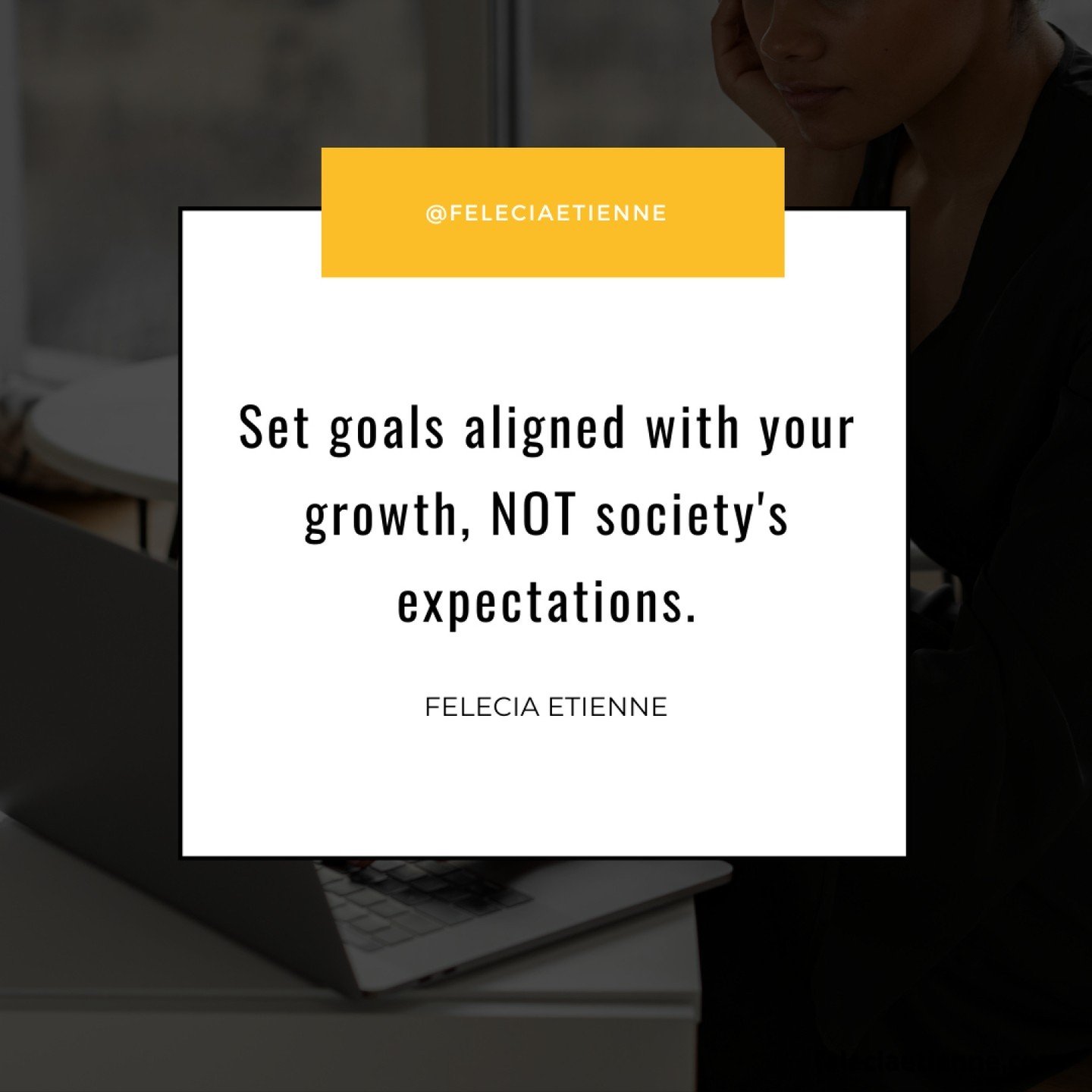 🌟 Let's talk goals: they should be all about your growth, not what society expects from you. 
⚡️ It's easy to get caught up in chasing what everyone else thinks you should do, but your journey is yours alone. 🌱
💡 So, set goals that light you up, t