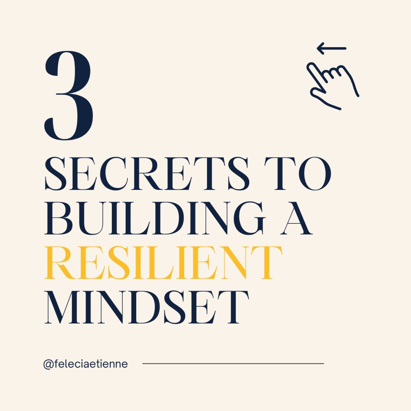 When life throws you curve balls, it's essential to have a resilient mind. 

👉 Here are three simple secrets to building a resilient mind. 

By following these tips, you'll be able to stay positive and keep moving forward even when things get tough.