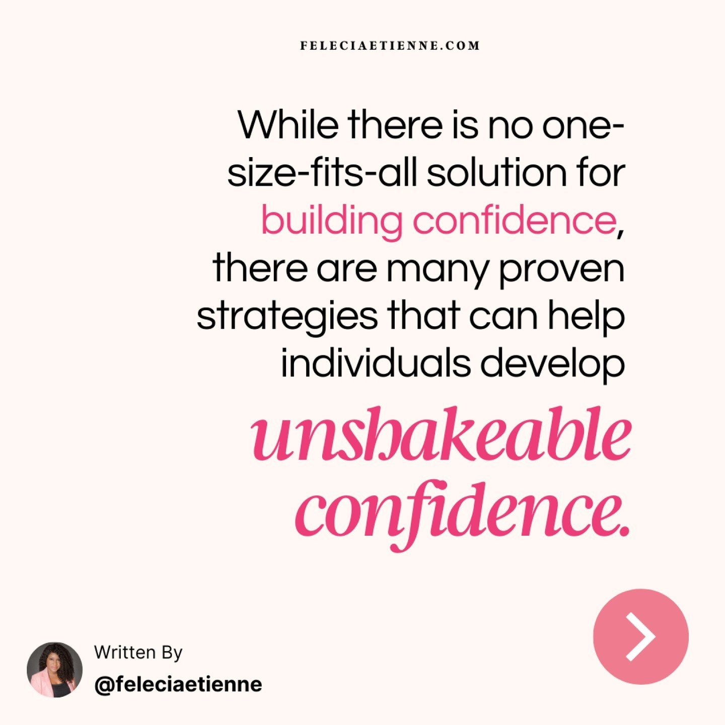 🌟 Want to build unshakable confidence? Swipe through to discover how! 🌟

📌 Your thoughts and beliefs shape how confident you feel. Cultivate positive self-talk.

📌 Embrace your true self. Let your authenticity shine without worrying about societa
