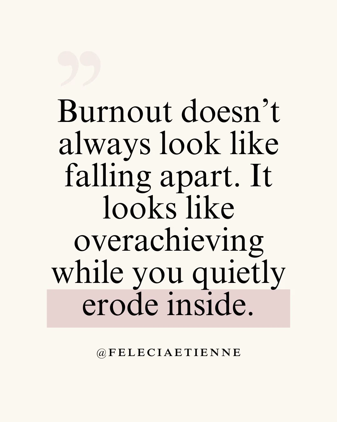 🔥 The hardest burnout to spot?

The one that hides behind achievement.

You&rsquo;re still showing up. Still delivering. Still crushing it.
But inside&hellip; the spark&rsquo;s fading.

You&rsquo;re not falling apart, you&rsquo;re eroding behind the