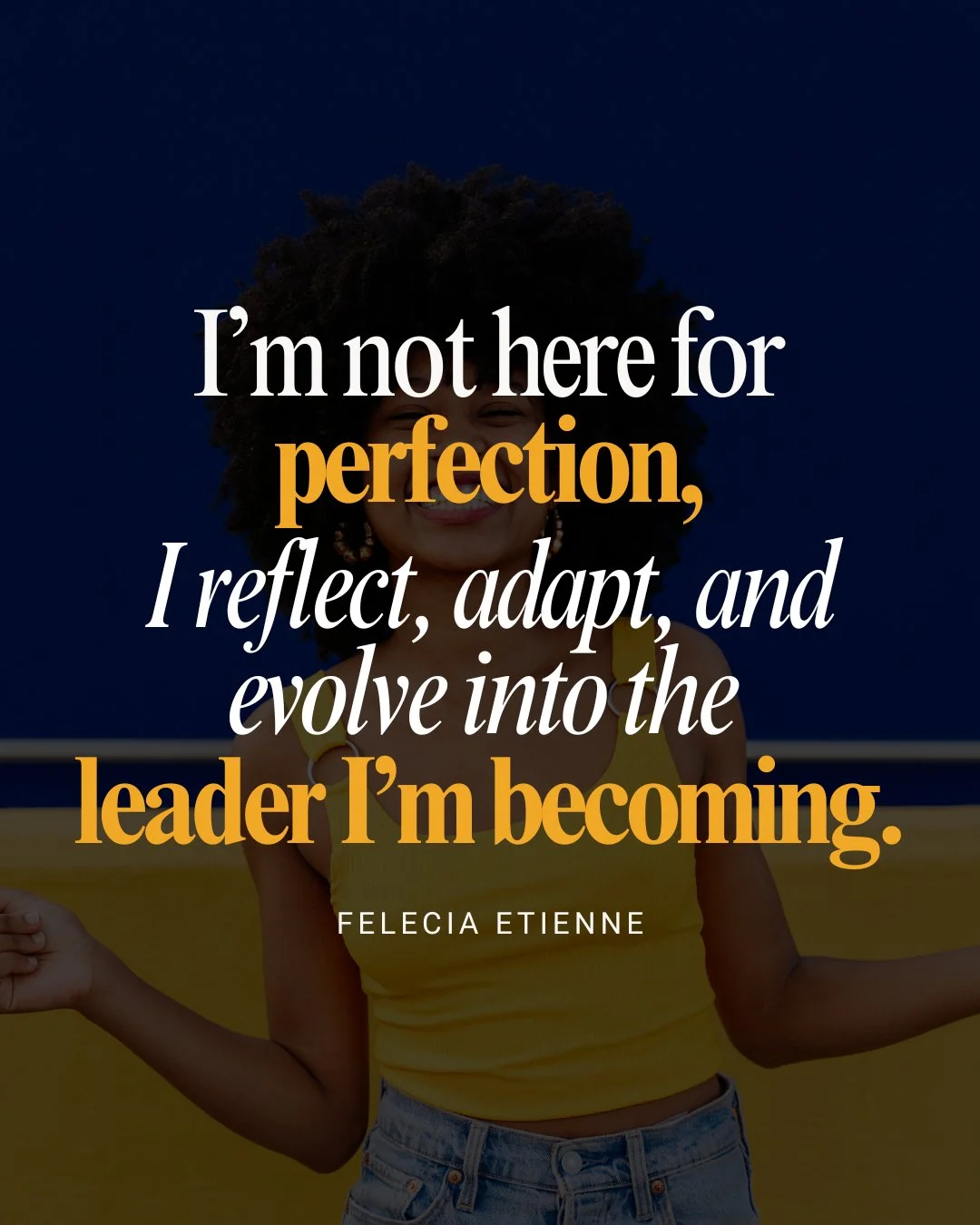 I&rsquo;m not here for perfection.

I&rsquo;m here for evolution for reflection, adaptation, and growth.

Every season teaches me something about the leader I&rsquo;m becoming.

And every version of me deserves gratitude, not judgment.

✨ Progress is