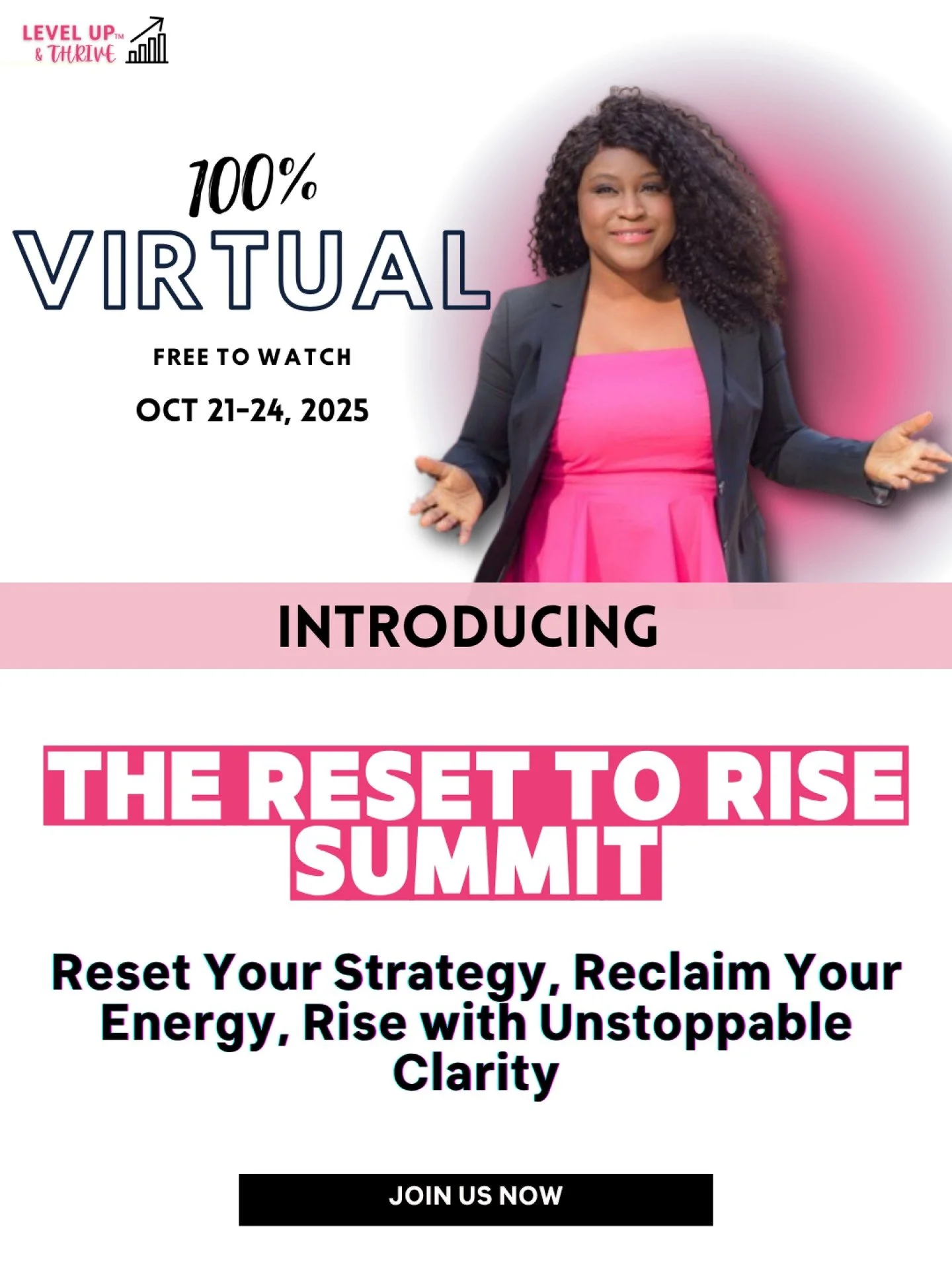 🚨 One Week Until the RESET to RISE&trade; Summit!

You&rsquo;ve mastered the hustle.
Now it&rsquo;s time to master the reset.

Because the truth?
You don&rsquo;t need another strategy.
You need a rhythm that actually sustains your success.

✨ From O
