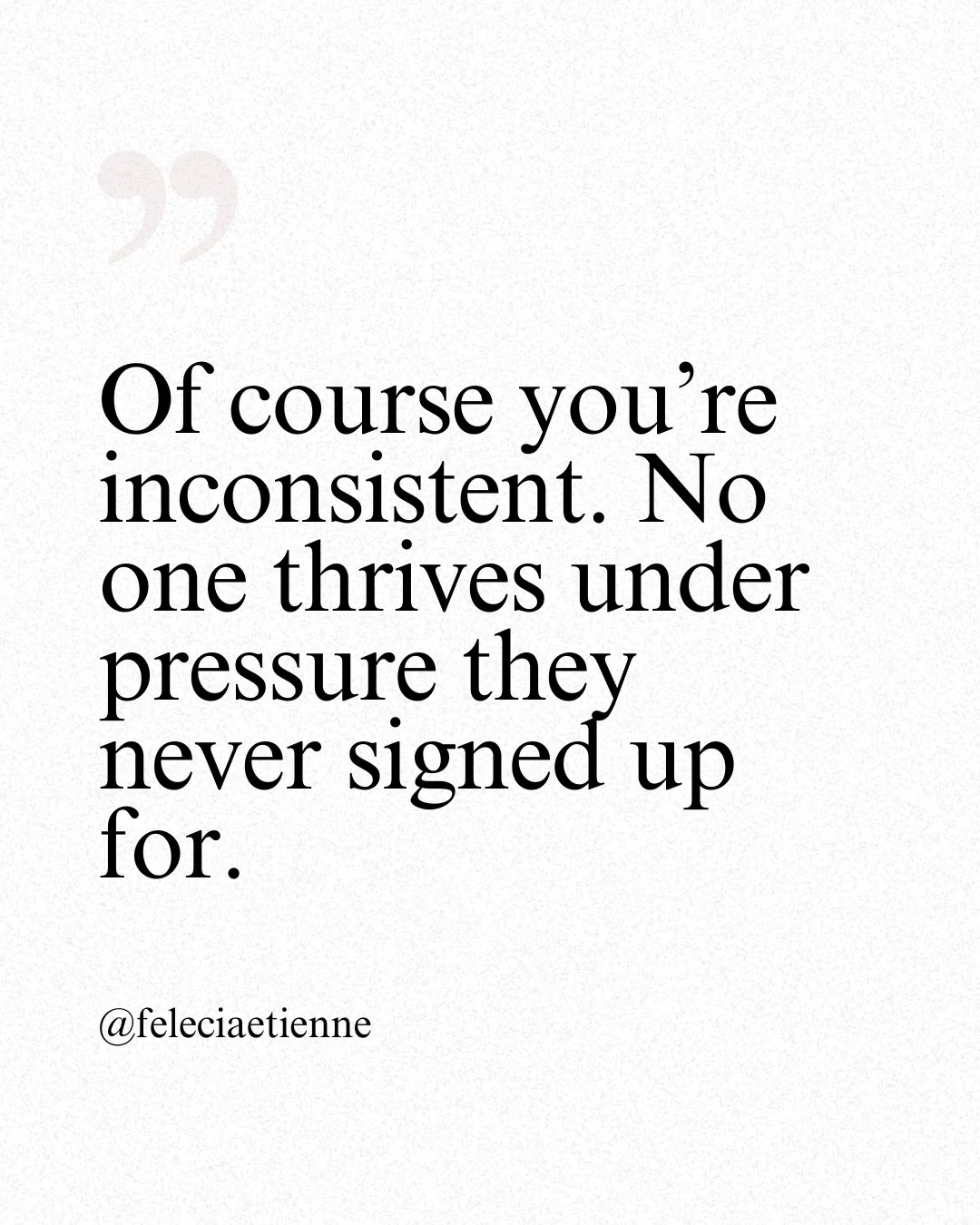 You&rsquo;re not the problem, the pressure system is.

You can&rsquo;t build consistency from chaos.

You build it from clarity, calm, and capacity.

The truth is, your rhythm not your willpower decides how long you can sustain success.

✨ It&rsquo;s