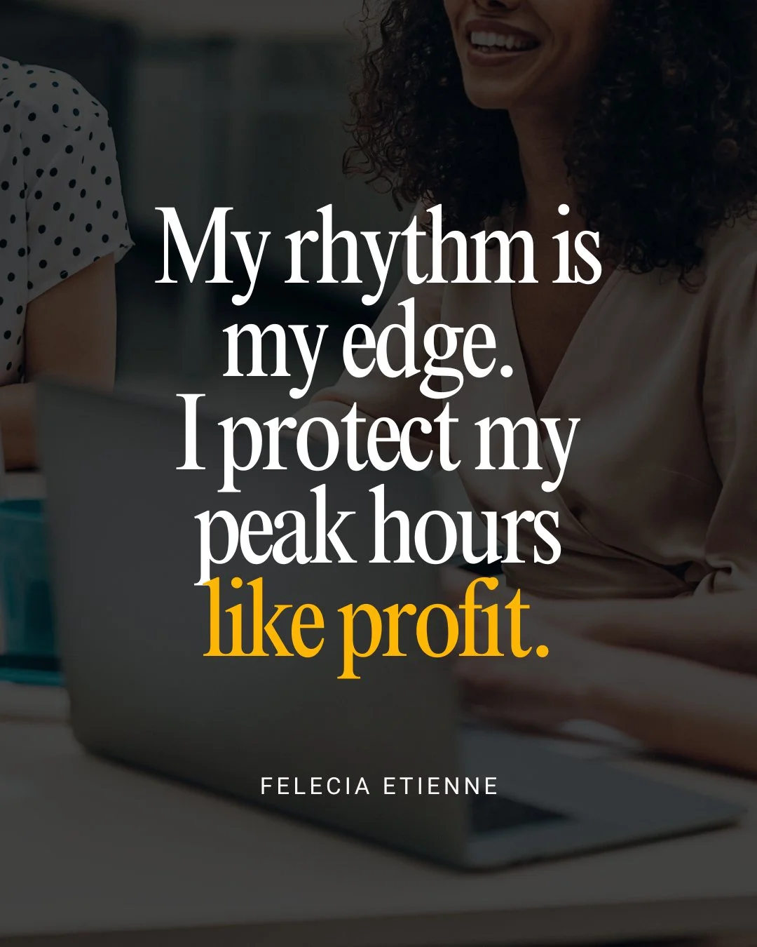 Most leaders protect their revenue but forget to protect the hours that create it.

Your peak energy windows, those 90-minute blocks when clarity and creativity flow are not &ldquo;nice-to-haves.&rdquo; They&rsquo;re your profit zones.

When you trea