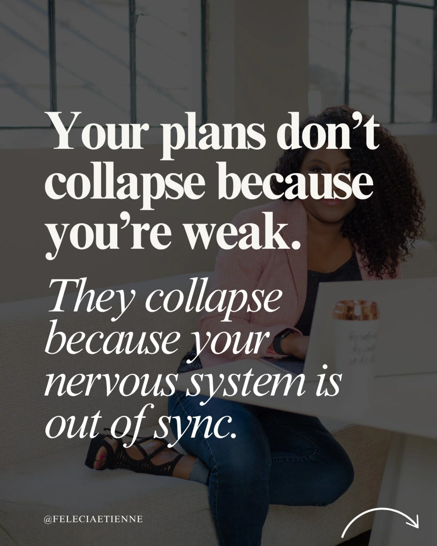 You&rsquo;re not &ldquo;falling off.&rdquo;

Your nervous system just can&rsquo;t sprint forever.

Your plans don&rsquo;t collapse because you&rsquo;re lazy or unmotivated, they collapse because your body&rsquo;s still running on survival mode.

When