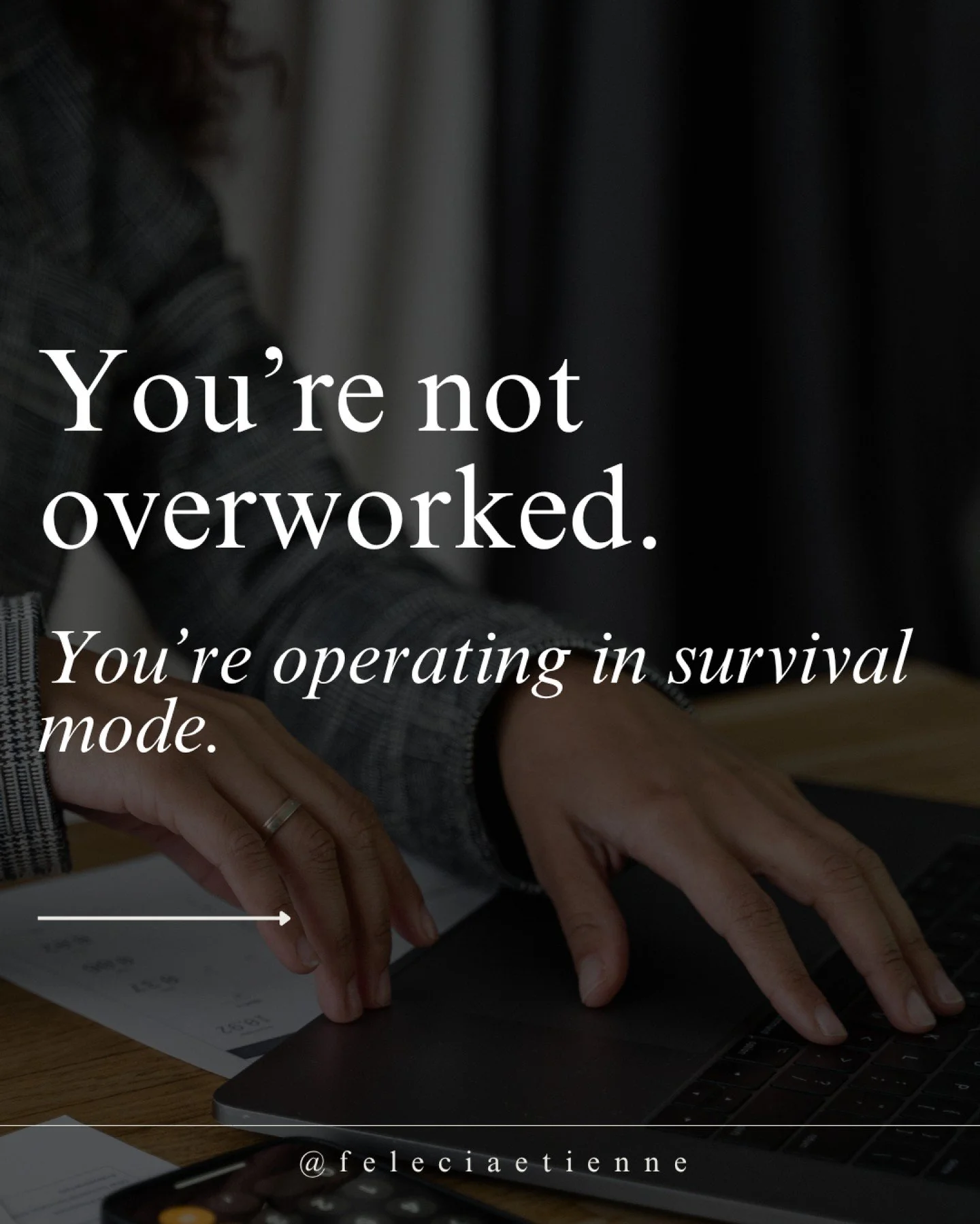 What you&rsquo;re calling &lsquo;busy&rsquo; might actually be burnout in disguise.

Swipe to see the real difference between burnout and overwork, and how to break the cycle before it breaks you.

✨ Ready to reset your rhythm and lead with clarity n
