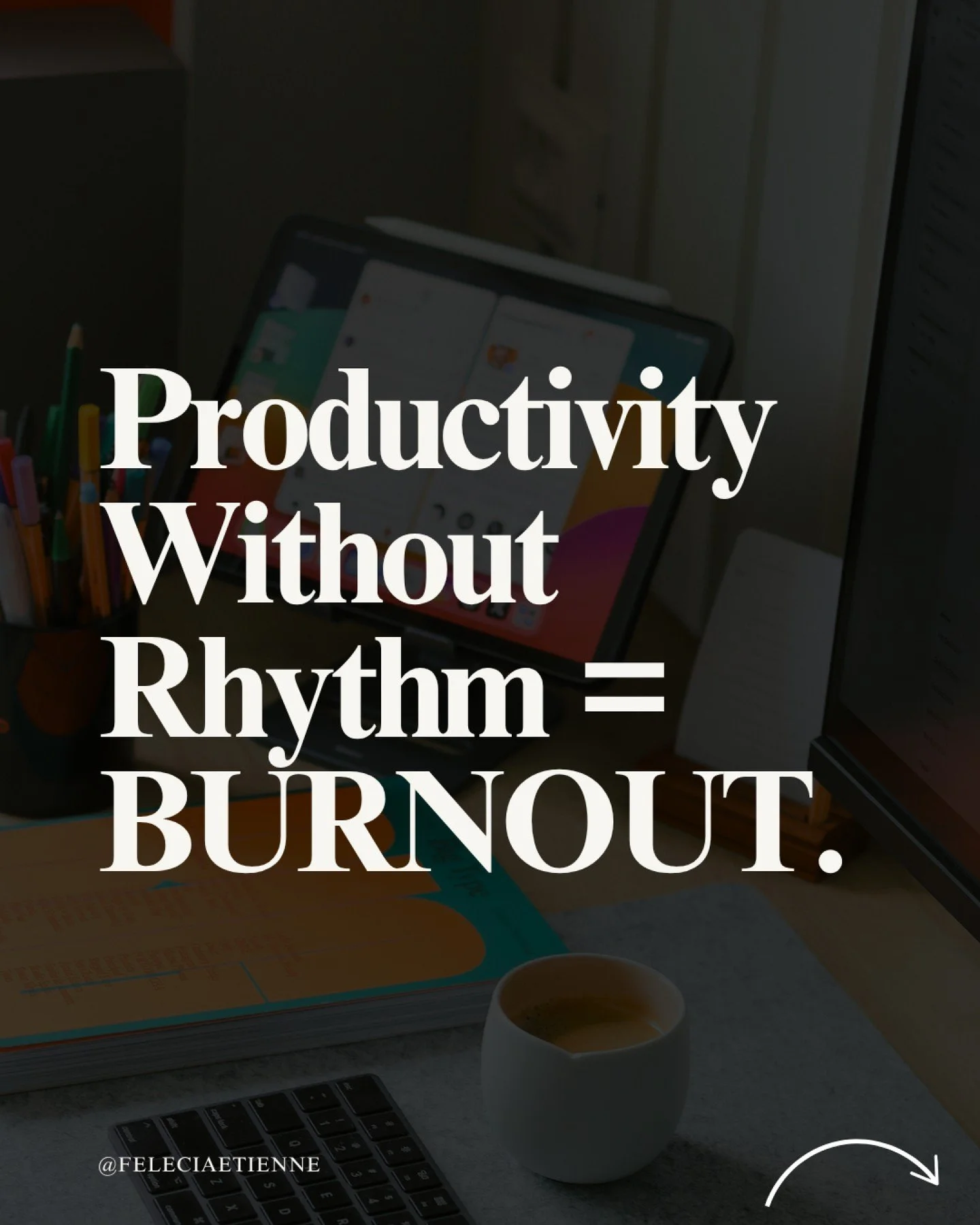 Burnout doesn&rsquo;t come from doing too much.

It comes from doing it all out of sync with your rhythm.

The fix isn&rsquo;t another planner. It&rsquo;s alignment. Swipe to learn more ➡️

Your energy is your real productivity tool, learn how to pro