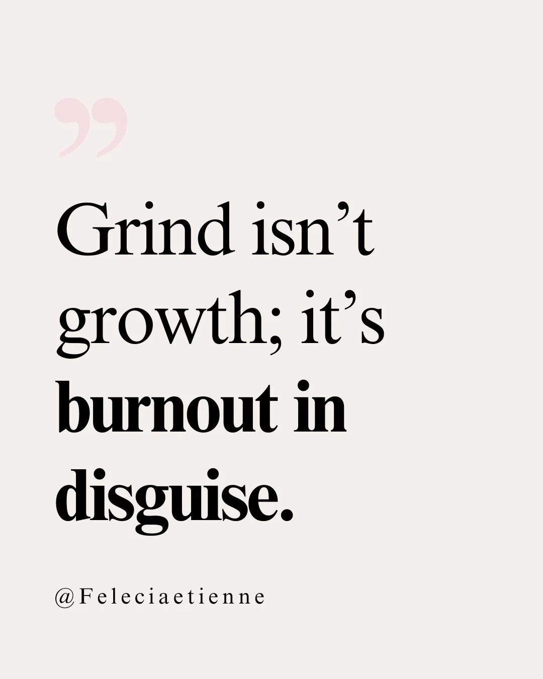 Grind &ne; Growth.

If you&rsquo;re running on fumes and calling it ambition, it&rsquo;s not growth, it&rsquo;s survival.

Real success doesn&rsquo;t come from pushing harder.

It comes from leading in rhythm.

🚨 I&rsquo;m hosting a FREE Reset to Ri