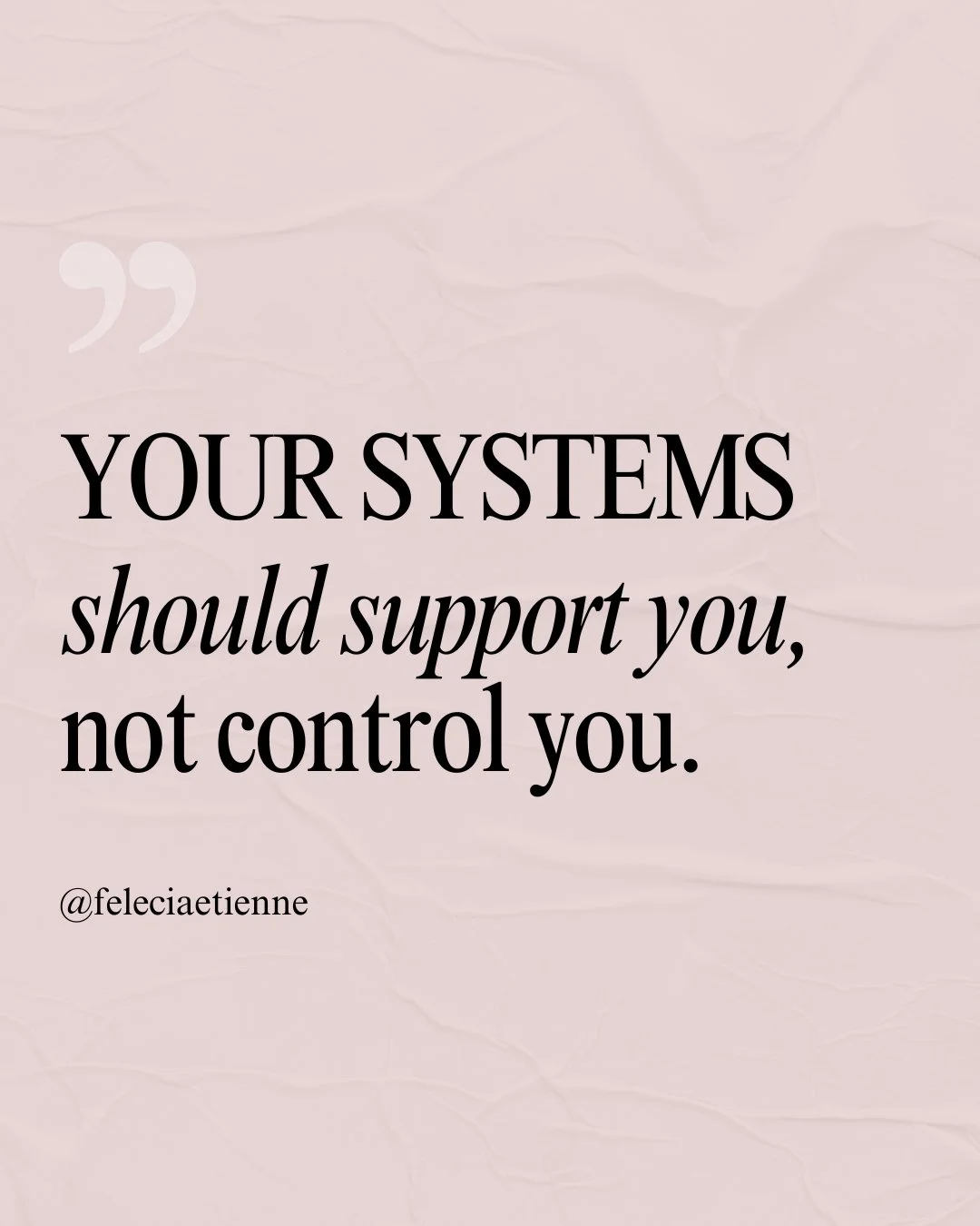 If your workflows feel heavy, chaotic, or hard to maintain, it&rsquo;s not because you&rsquo;re disorganized.

It&rsquo;s because your systems were built for survival&hellip; not sustainable success.

High performers forget this:
A system is supposed