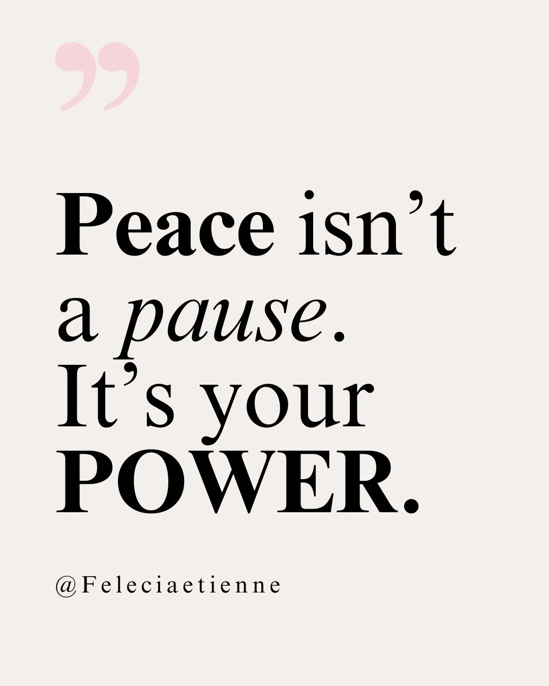 Peace isn&rsquo;t what happens after success.

It&rsquo;s what powers it.

High achievers often treat peace like a reward you earn once everything is done.

But the truth is: 
If your nervous system isn&rsquo;t regulated, your clarity, execution, and