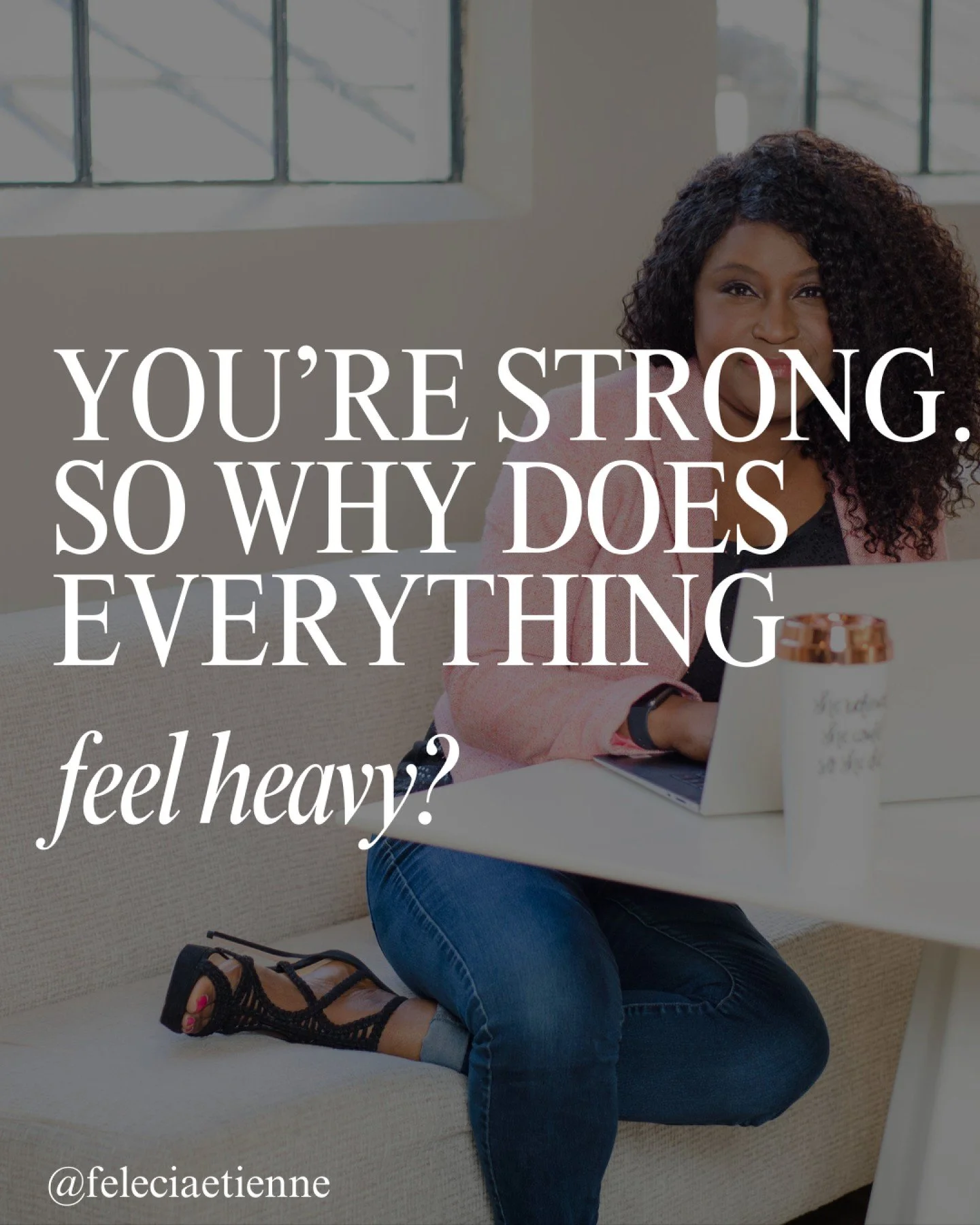 You&rsquo;ve learned how to be strong.
But no one taught you how to stop carrying.

So you keep showing up.
Keep saying yes.
Keep holding things together because that&rsquo;s what capable people do.

And slowly, heavy becomes normal.

Pressure starts
