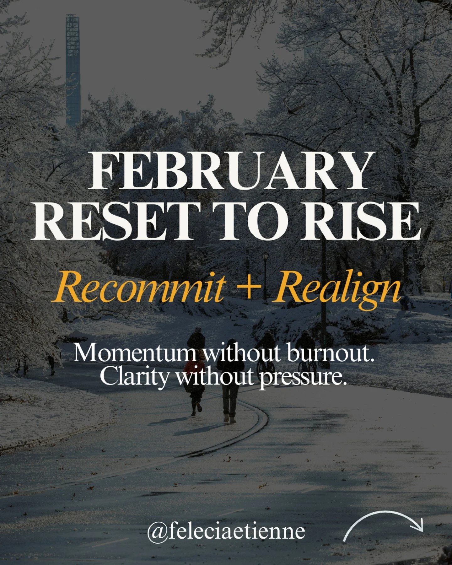 February hits high-achieving women differently.

January feels like hope.
February feels like hesitation.

That quiet pressure of &ldquo;I should be further along&rdquo; starts whispering&hellip; and suddenly the spark you had in week one is starting