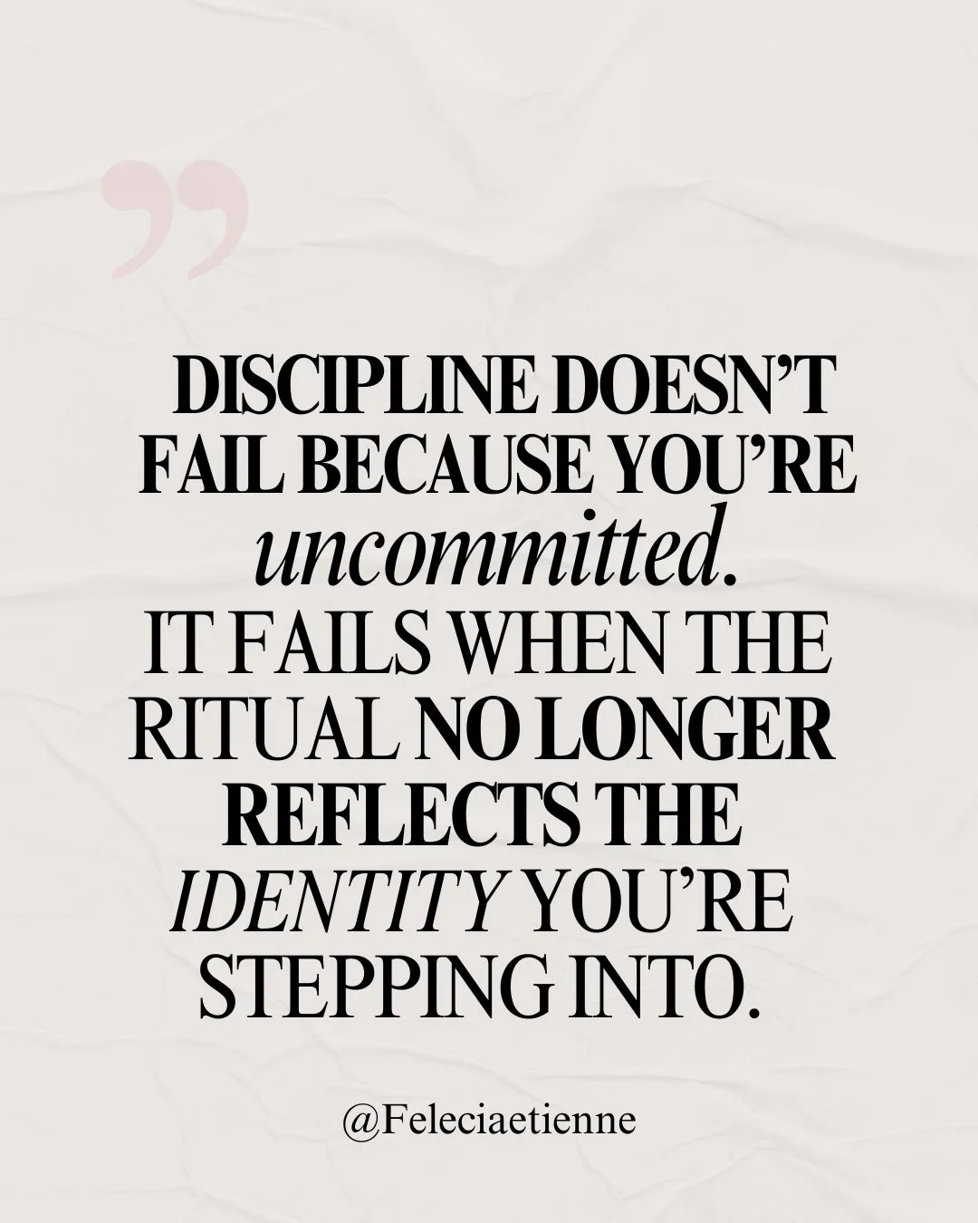 Most high-achieving women don&rsquo;t struggle with commitment.
They struggle with outgrowing systems that once worked.

The routine that built your first level of success
won&rsquo;t carry your next one.

So you push harder.
Tighten the schedule.
Do