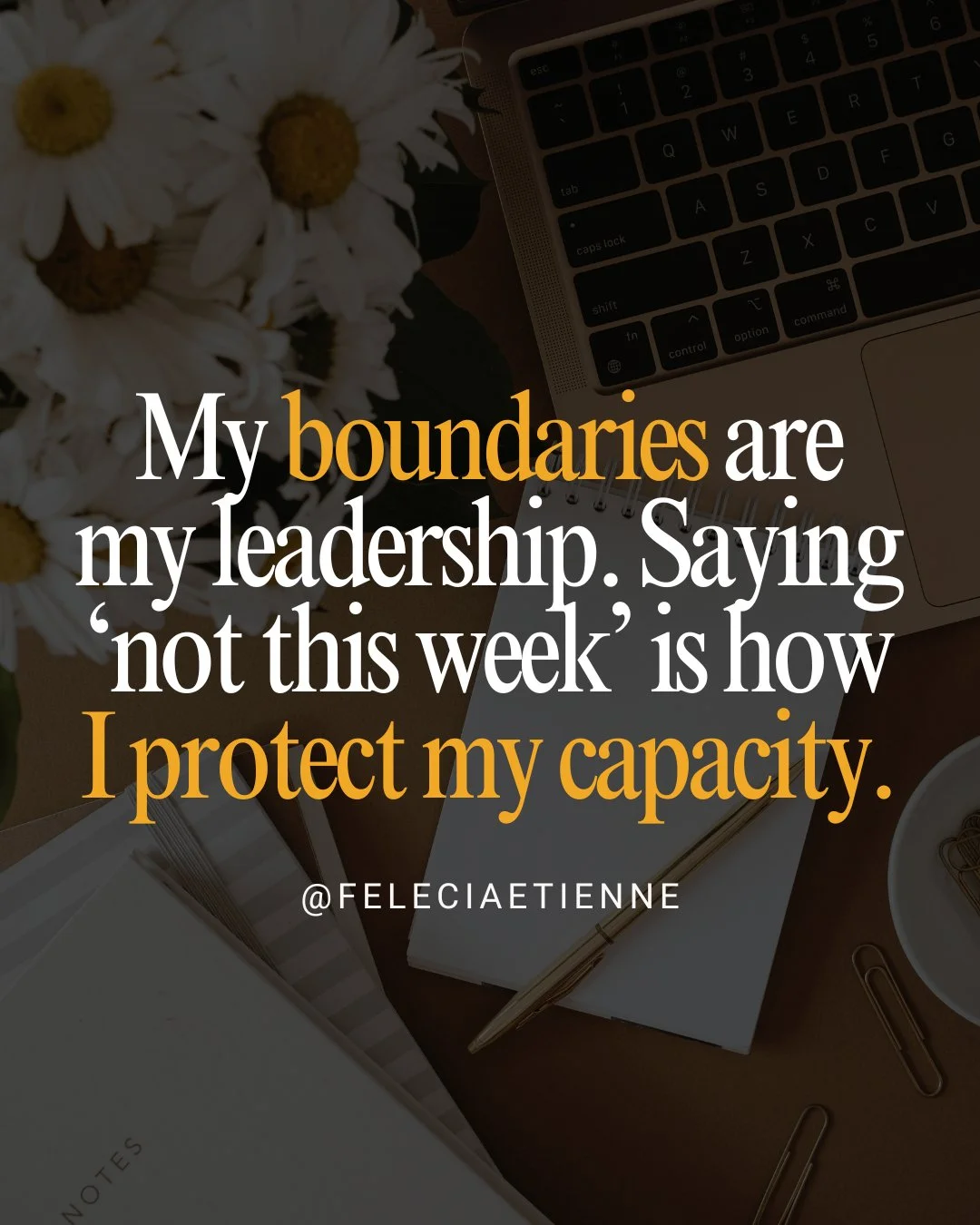Saying &ldquo;not this week&rdquo; isn&rsquo;t avoidance.
It&rsquo;s capacity management.

Because leadership isn&rsquo;t about saying yes to everything that needs you.

It&rsquo;s about protecting the energy required to do what matters well.

Many c