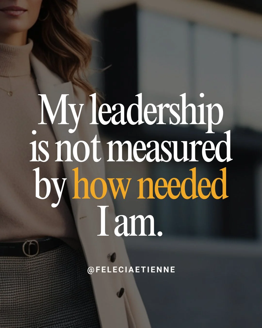 For many high performers, being needed feels like proof you&rsquo;re doing a good job.

You&rsquo;re the one people come to.
The one who solves the problem.
The one who keeps everything moving.

But leadership isn&rsquo;t about becoming the center of
