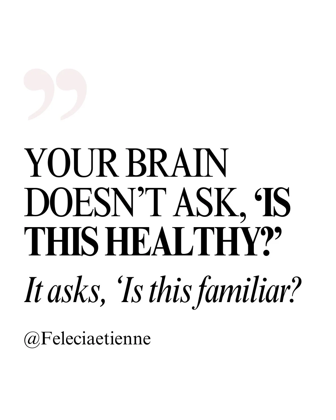 You don&rsquo;t repeat patterns because they work.
You repeat them because they&rsquo;re familiar.

That&rsquo;s the part most people don&rsquo;t realize.

You can know something isn&rsquo;t sustainable&hellip;
and still find yourself doing it again.