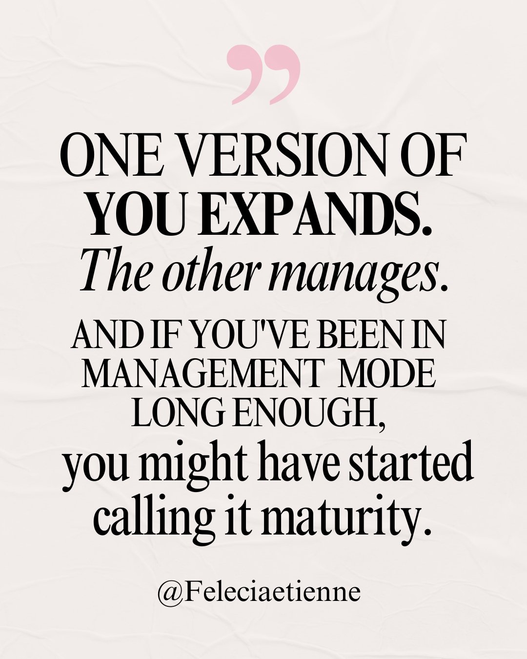 It looks responsible.
It feels controlled.
It keeps things steady.

But let&rsquo;s be honest&hellip;

It&rsquo;s also where:

You play it safer 🧠
You stop stretching 🚫
You stay in what you know instead of what&rsquo;s next

Because expansion?

It 