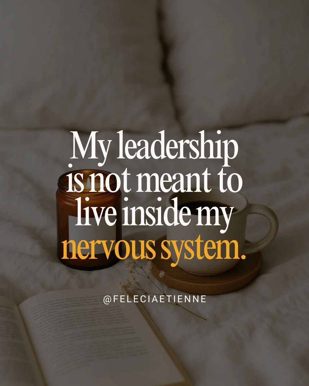 My leadership is not meant to live inside my nervous system.

Not in constant tension.
Not in overthinking.
Not in always being &ldquo;on.&rdquo; 😮&zwj;💨

Because when everything lives in your head&hellip;

You become the system.

You&rsquo;re the 
