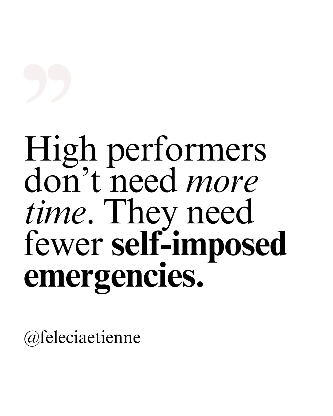 You don&rsquo;t actually need more hours in your day. 👀

You need fewer things pretending to be urgent.

Because most of the pressure you feel?

Wasn&rsquo;t created by reality.

It was created by:

Last-minute decisions ⚡
Unclear priorities 🧠
Ever