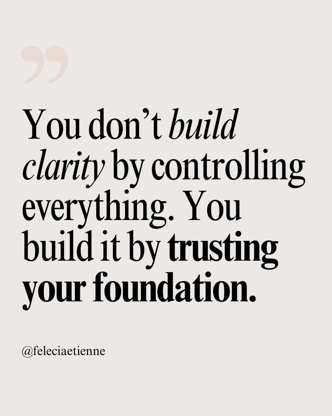 Trying to control everything is the fastest way to lose clarity. 

Because control feels like safety.

So you stay involved.
Check everything.
Hold every moving part together.

And for a while?

It works.

Until your mind gets crowded. 🧠
Your energy