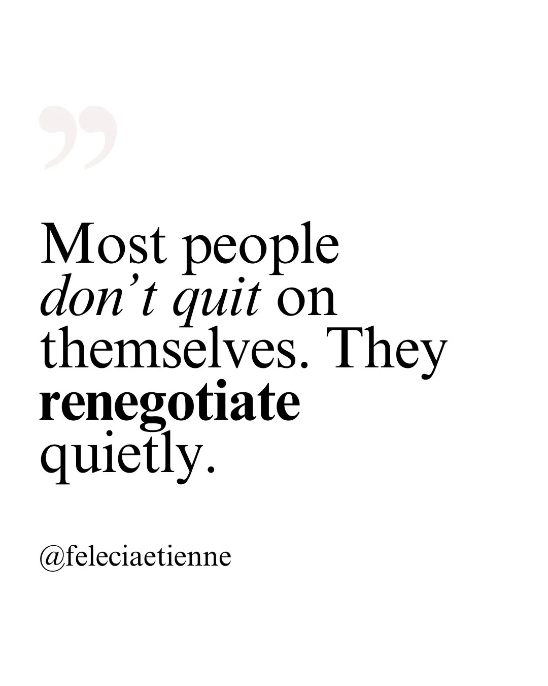 You lower the standard.
Delay the decision.
Tell yourself &ldquo;later&rdquo; instead of no.

It looks harmless.

But over time?

It changes your direction  because you kept adjusting instead of choosing.

👉 Where are you renegotiating right now?

I