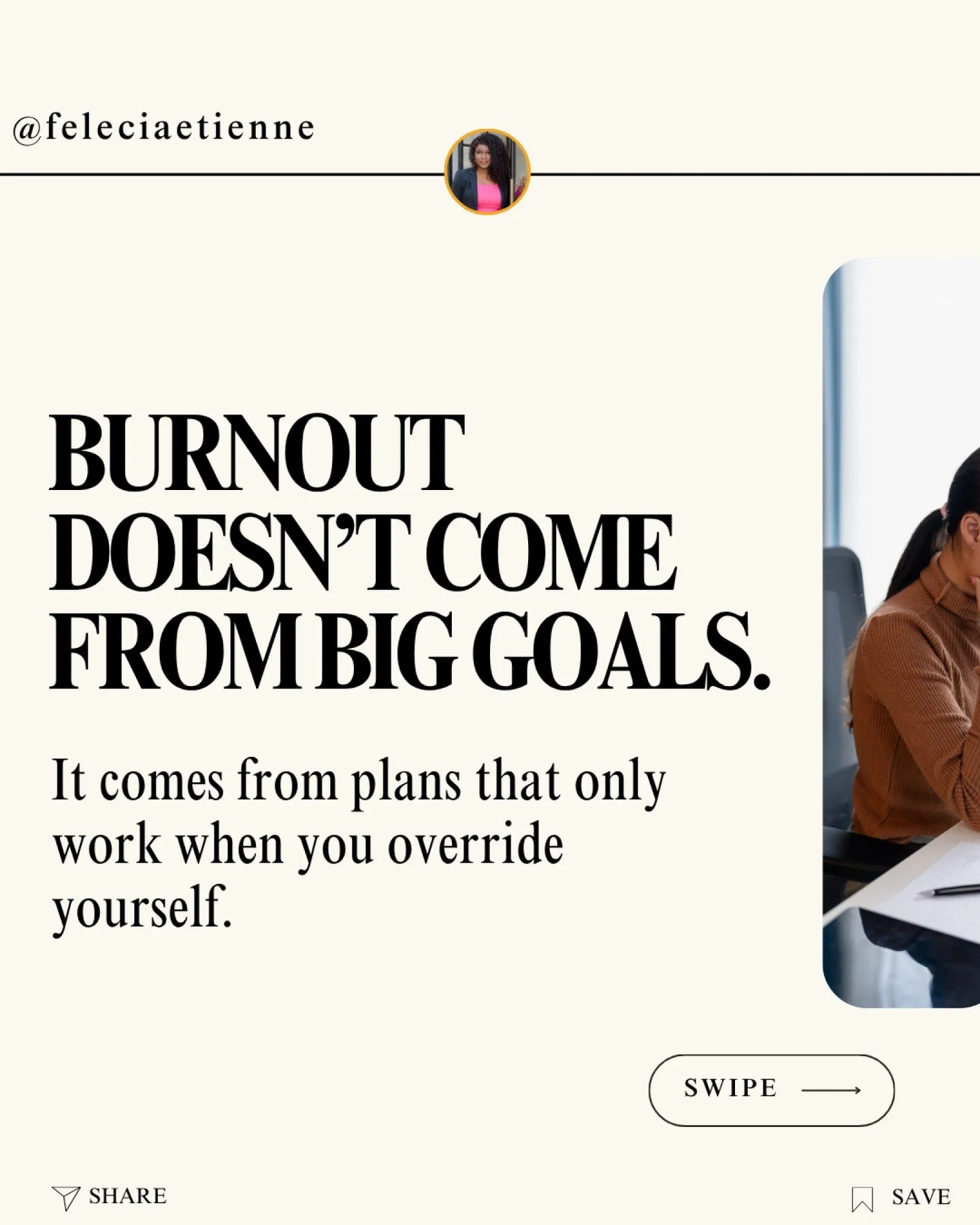 Burnout isn&rsquo;t coming from your goals.

It&rsquo;s coming from plans that only work when you override yourself. 👀

Push harder.
Ignore the signal.
Force it through.

And for a while&hellip; it works.

Until it doesn&rsquo;t.

It&rsquo;s pressur