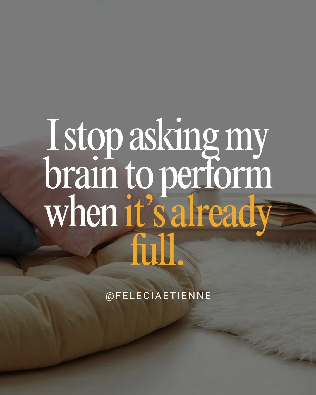 Not every moment is meant for output.

Sometimes the most effective move isn&rsquo;t to push,
it&rsquo;s to pause.

Because when your mind is overloaded&hellip;

More effort doesn&rsquo;t create clarity.
It creates noise. ⚡

So instead of forcing it.