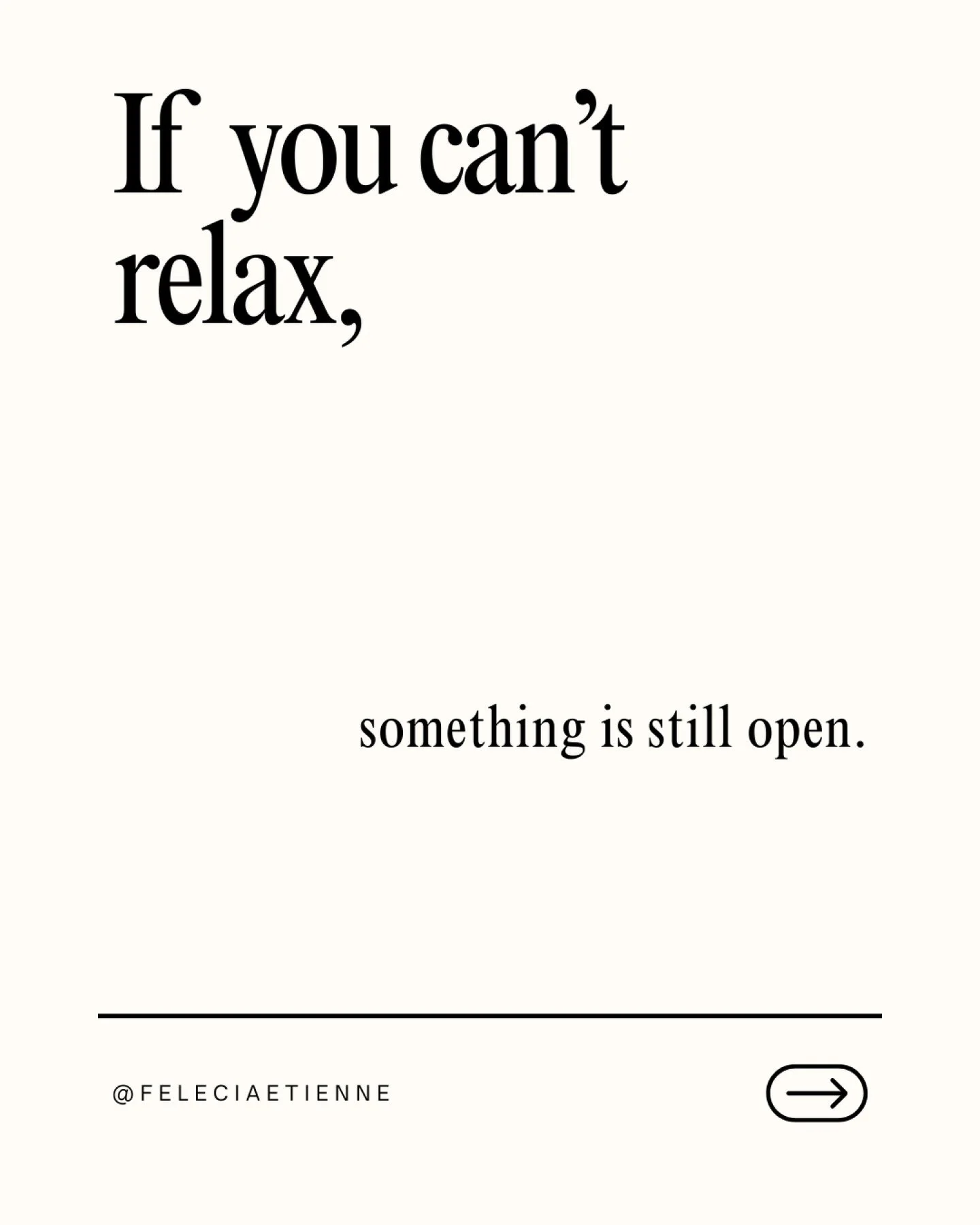 If slowing down still feels loud&hellip; something hasn&rsquo;t been closed. 👀

Not in your schedule.
In your system.

A decision still pending.
A next step you keep pushing.
Something you said you&rsquo;d &ldquo;get back to.&rdquo;

So even when yo