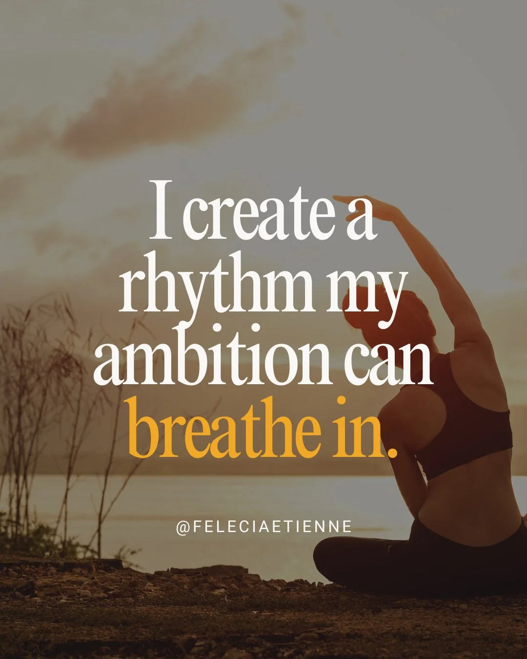 Your ambition was never the problem. 

The problem is when your life only works through pressure.

Constant urgency.
Constant pushing.
Constant &ldquo;just get through this week.&rdquo;

That&rsquo;s not sustainable ambition.
That&rsquo;s survival mo