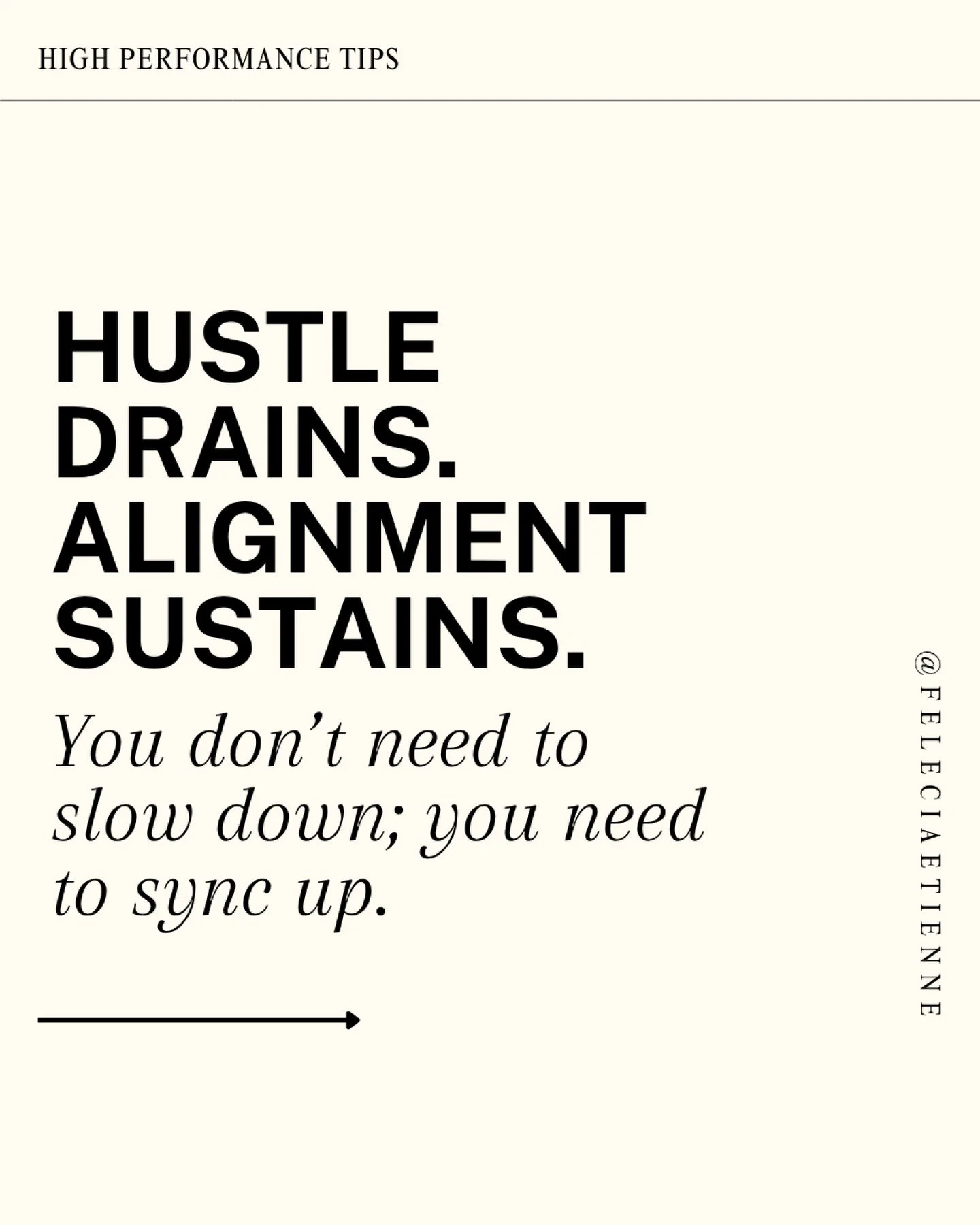 Maybe the reason you&rsquo;re exhausted isn&rsquo;t because you&rsquo;re doing too much&hellip; 

Maybe it&rsquo;s because too much of your success still depends on force.

Pushing.
Overriding.
Running on urgency to create momentum.

And yes, it CAN 