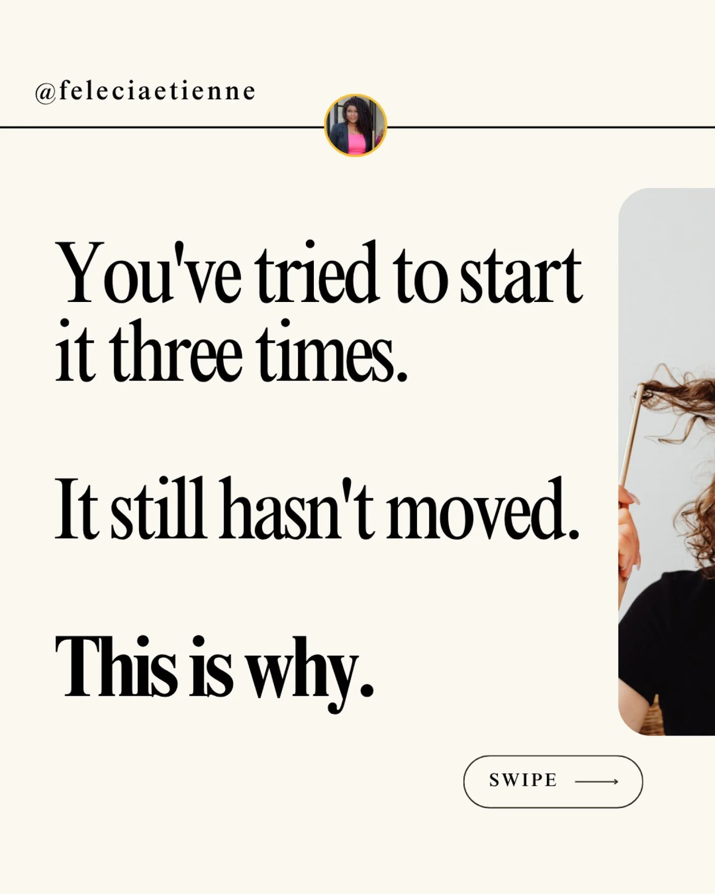 You&rsquo;ve tried to start it three times already. ⚠️

The habit.
The project.
The plan you keep promising yourself you&rsquo;ll finally stick to.

And every time, it starts the same:

New motivation.
Fresh energy.
A strong reset.

Then somehow&hell