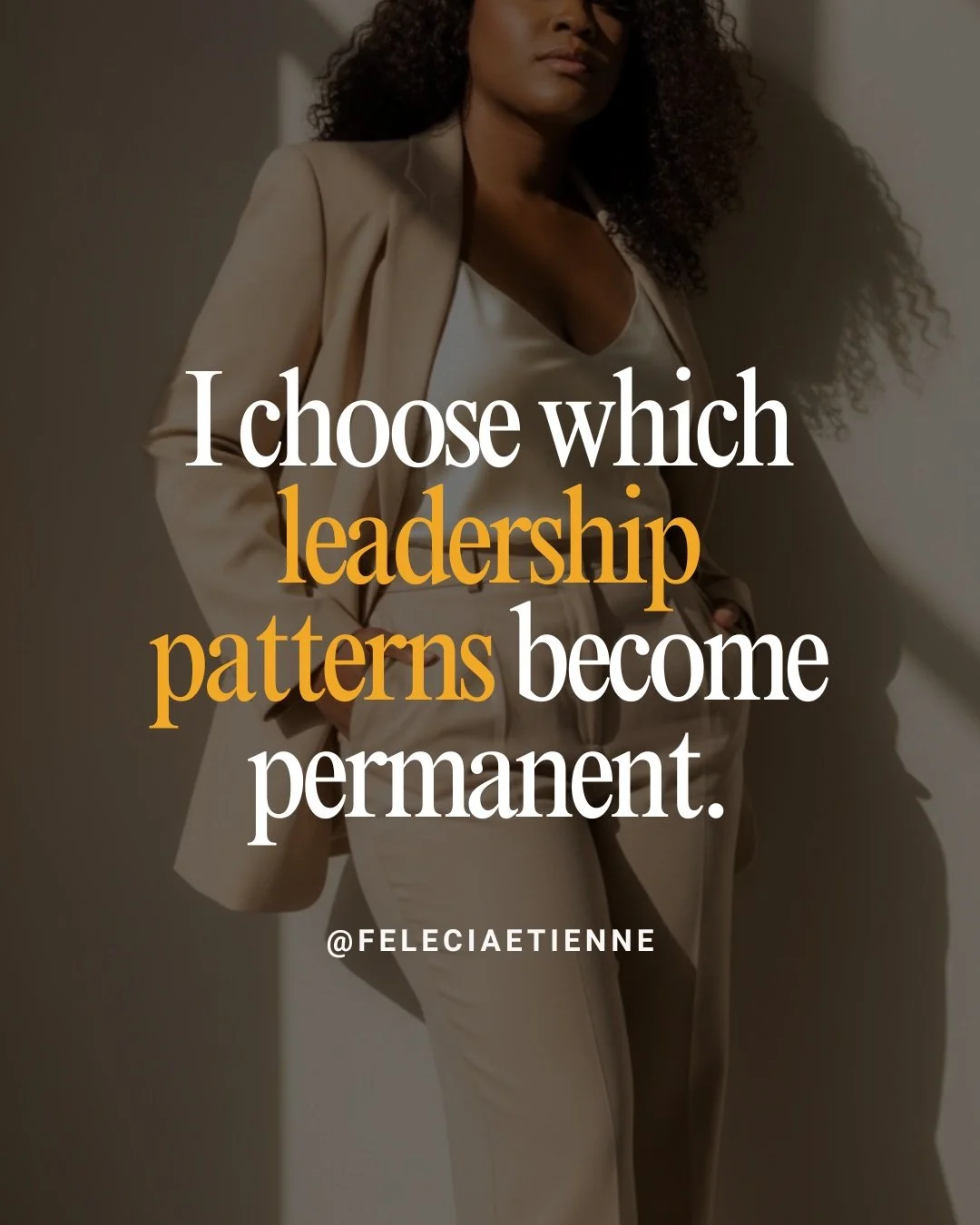I choose which leadership patterns become permanent.

Not everything I&rsquo;ve learned has to stay.

Not every reaction.
Not every overextension.
Not every version of me that leads from urgency instead of clarity.

Some patterns were built for survi