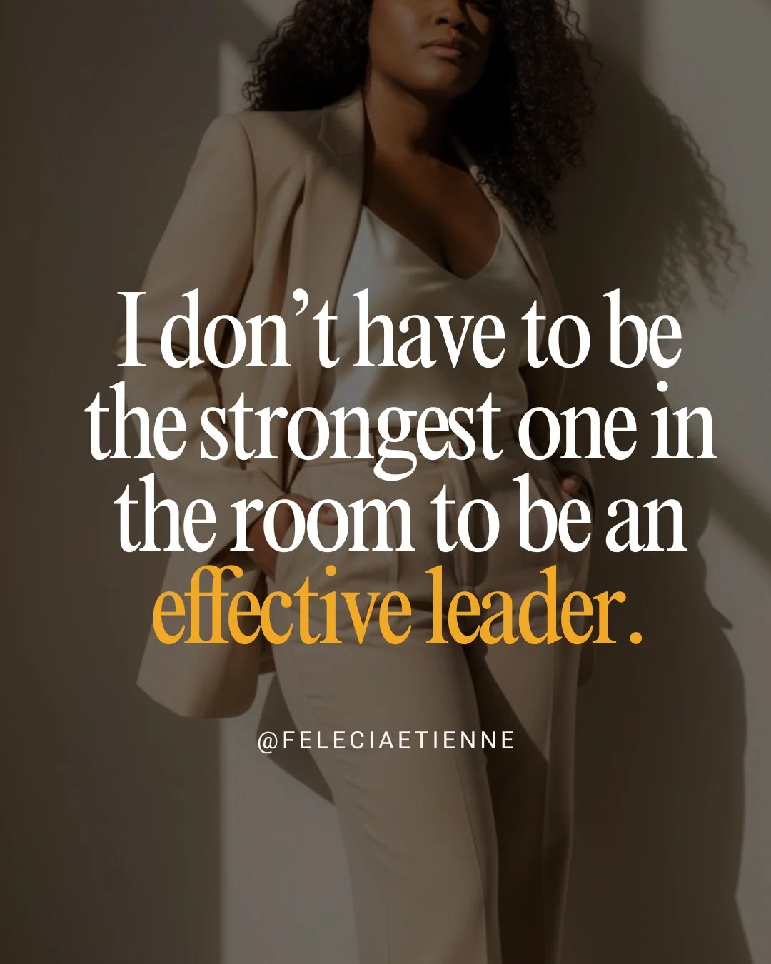 I don&rsquo;t have to be the strongest one in the room to be an effective leader. 

Not the most available.
Not the most emotionally held together.
Not the one who absorbs everything so everyone else can stay comfortable. 

Somewhere along the way, l